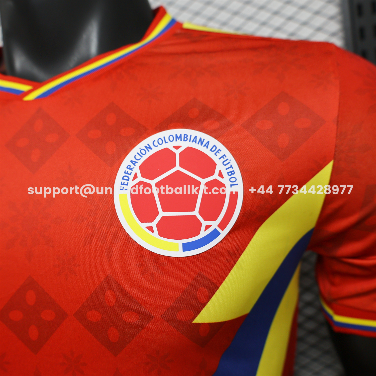 Unitedfootballkit.com | Colombia 2026 Red With Yellow Blue Special Jersey - Player Version -Customize Name, Number and Patch | Worldwide Shipping