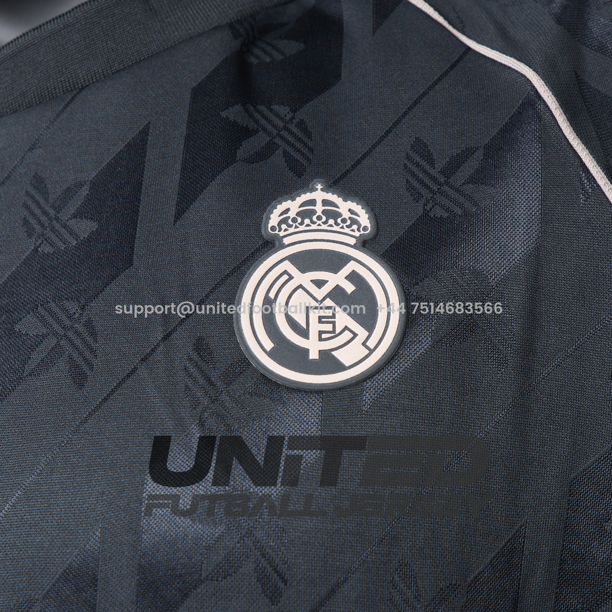 Unitedfootballkit.com | Real Madrid 24-25 Originals LFSTLR Jersey Charcoal - Player Version -Customize Name, Number and Patch | Worldwide Shipping