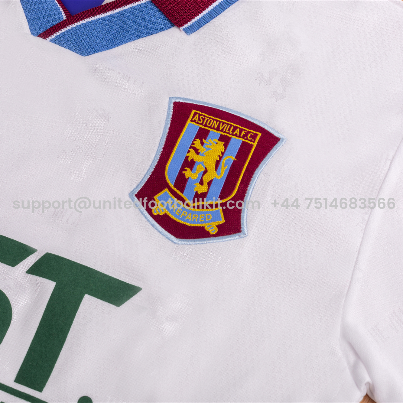 Unitedfootballkit.com | Retro Aston Villa 1996-97 Away Jersey -Customize Name, Number and Patch | Worldwide Shipping