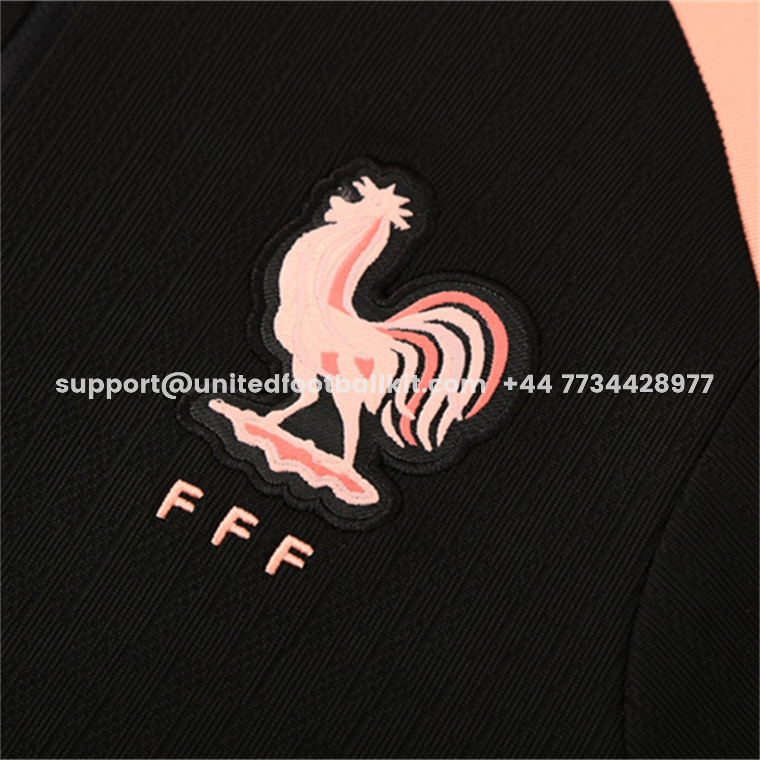 Unitedfootballkit.com | France 25-26 Long Sleeve Training Set - Player Version - Black Top and Pants -Customize Name, Number and Patch | Worldwide Shipping