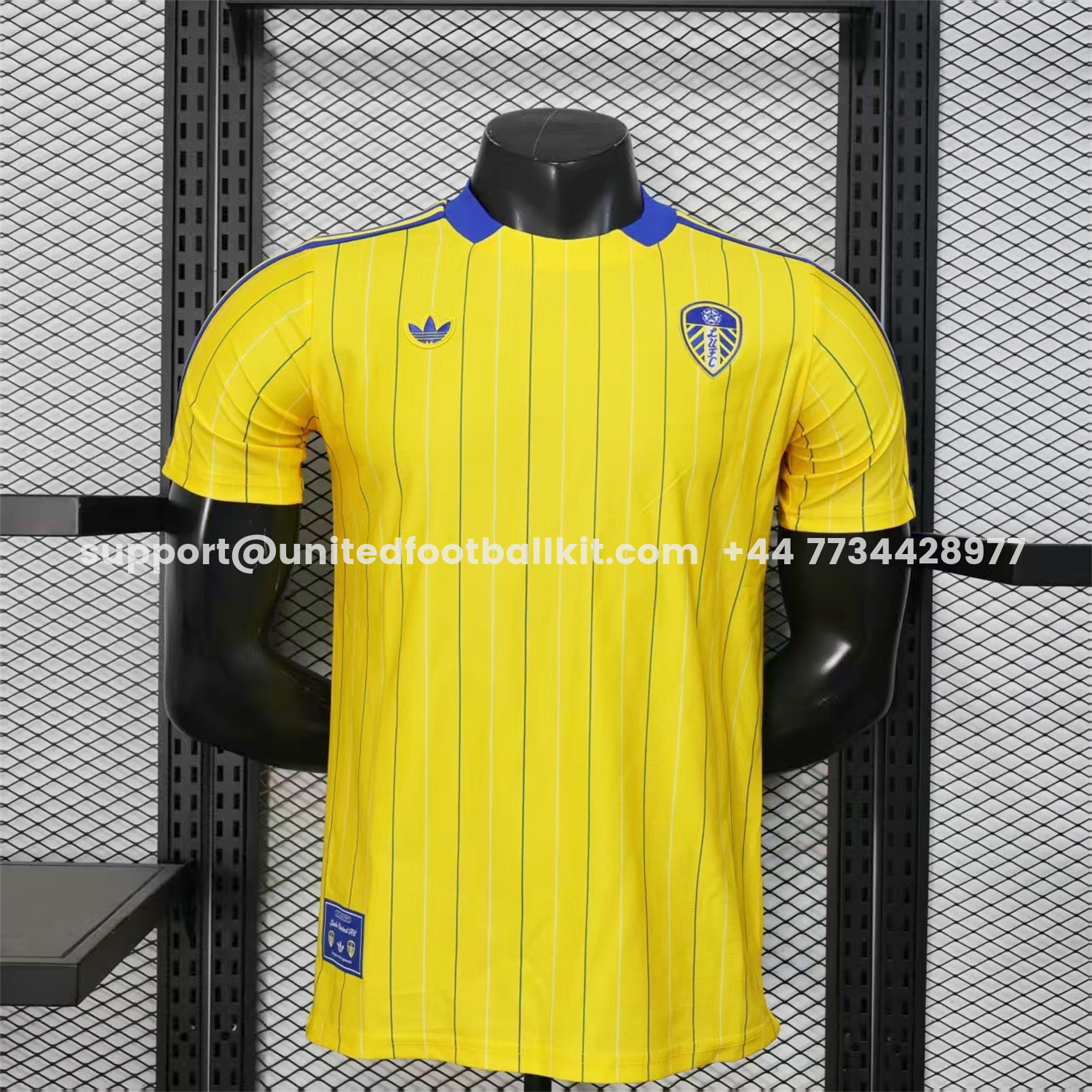 Unitedfootballkit.com | Leeds United 25-26 Icon Travel Special Edition Yellow Jersey - Player Version -Customize Name, Number and Patch | Worldwide Shipping