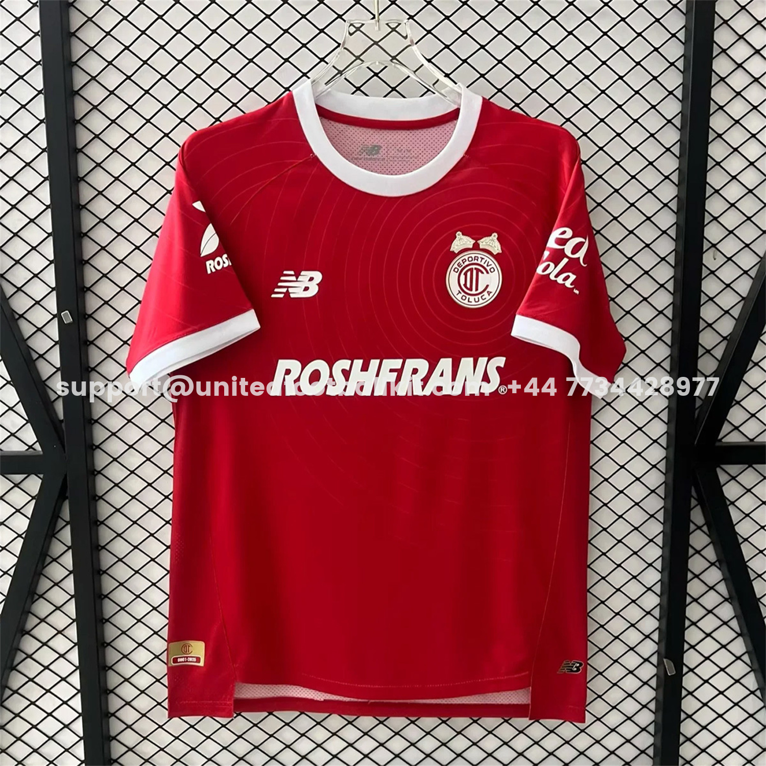 Unitedfootballkit.com | Toluca 25-26 Red Special Jersey - Fans Version -Customize Name, Number and Patch | Worldwide Shipping