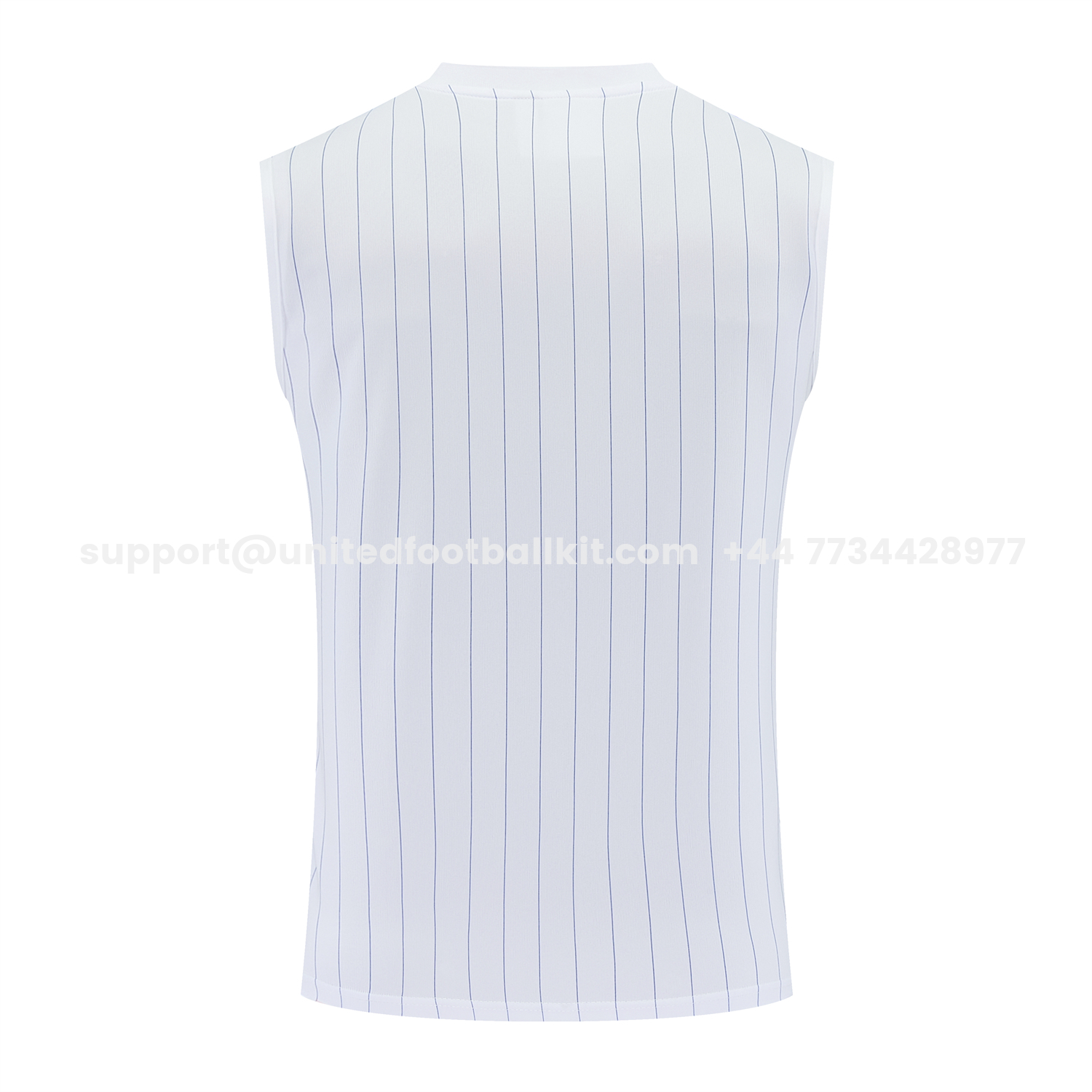 Unitedfootballkit.com | C.H.E.L.S.E.A 25-26 Retro Style Vest Training Set - White Top & Blue Stripes Pants -Customize Name, Number and Patch | Worldwide Shipping