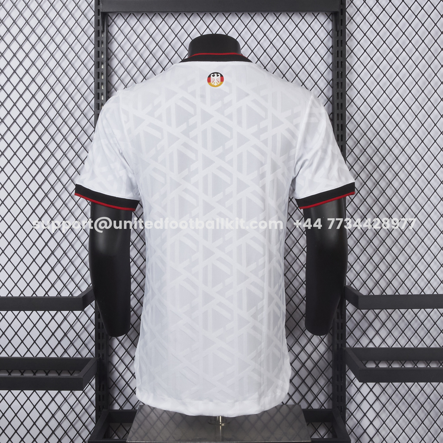 Unitedfootballkit.com | Germany 2026 Diagonal Stripes White Special Jersey - Player Version -Customize Name, Number and Patch | Worldwide Shipping