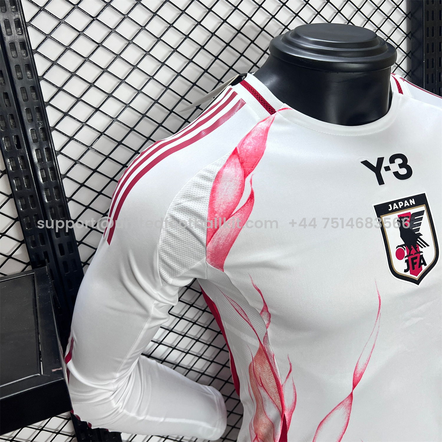 Unitedfootballkit.com | Japan 2024 Y3 Away Long Sleeve Jersey - Player Version -Customize Name, Number and Patch | Worldwide Shipping