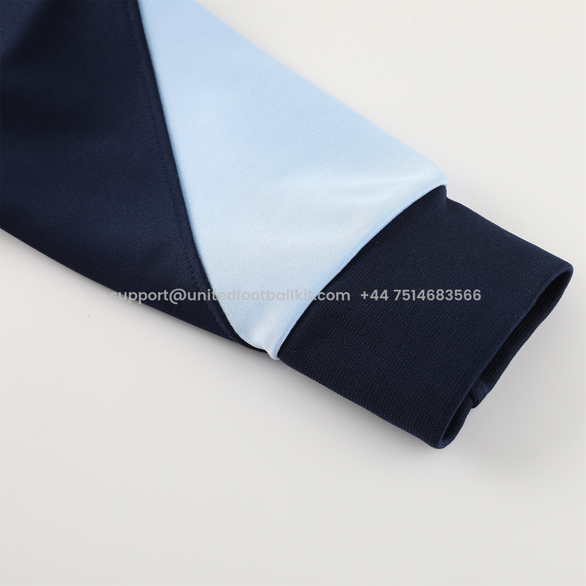 Unitedfootballkit.com | France 24-25 Jacket Training Tracksuit - Sky Blue -Customize Name, Number and Patch | Worldwide Shipping