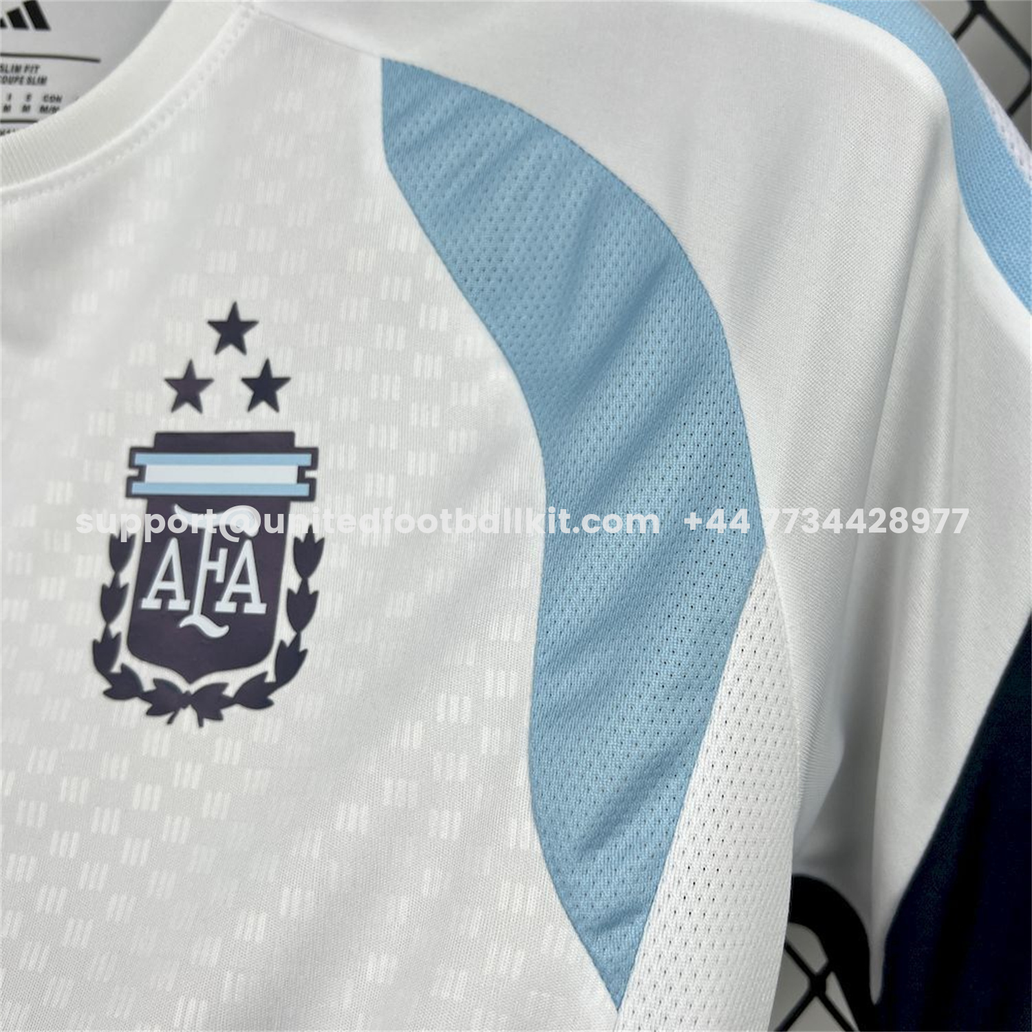 Unitedfootballkit.com | Argentina 2026 White Pre-Match Training Jersey - Fans Version -Customize Name, Number and Patch | Worldwide Shipping