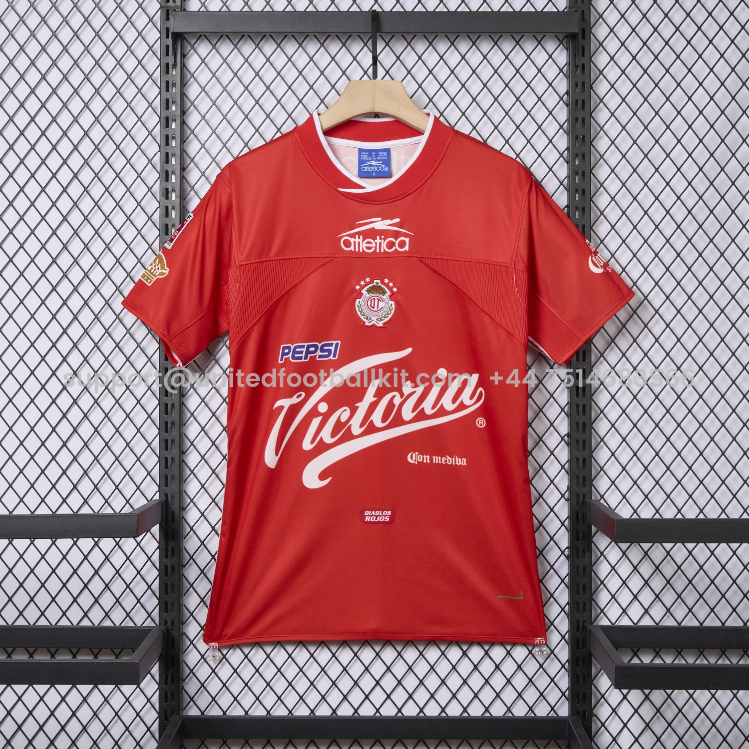 Unitedfootballkit.com | Retro Toluca 2000-01 Home Jersey -Customize Name, Number and Patch | Worldwide Shipping
