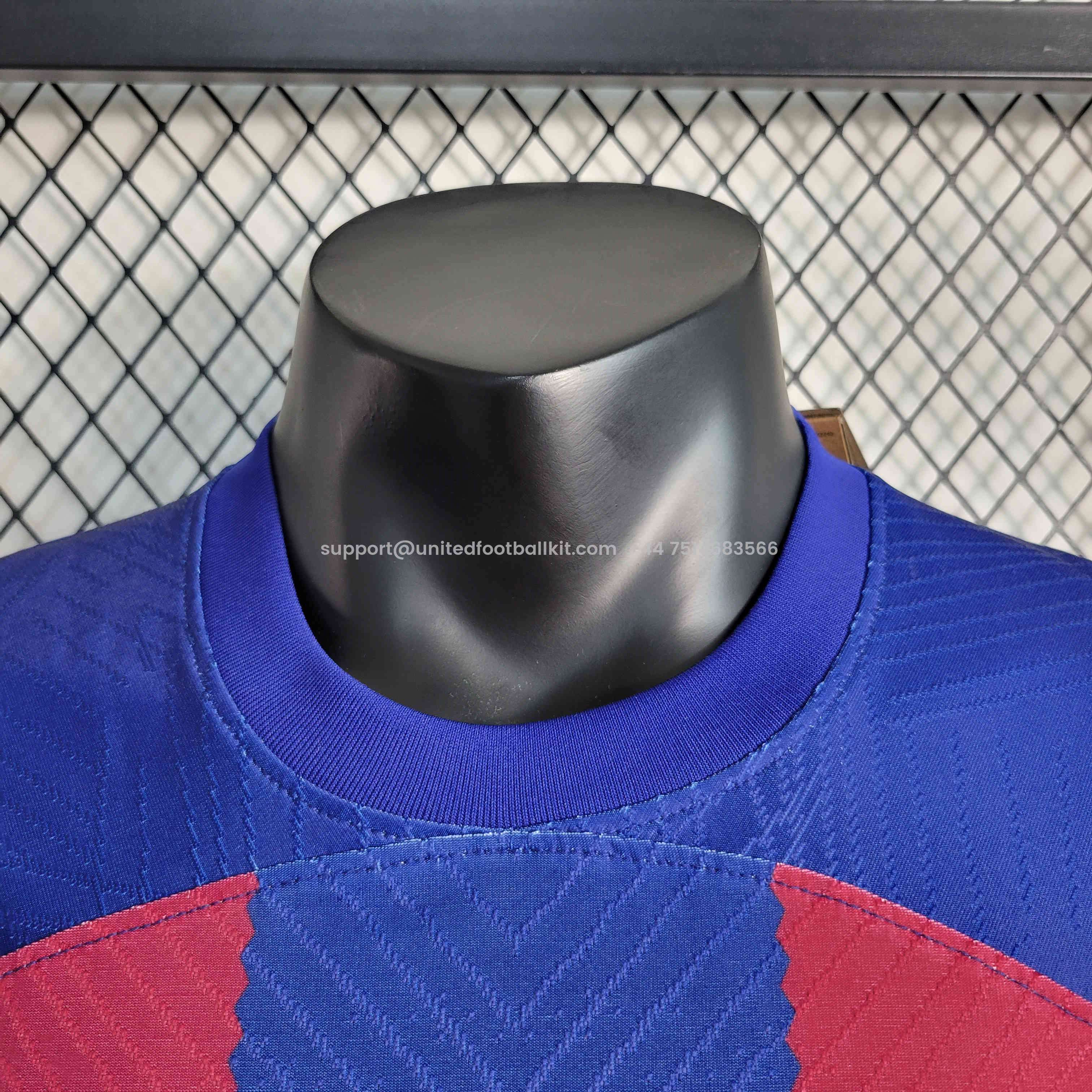 Unitedfootballkit.com | Barcelona 23-24 Home Stadium Jersey - Player Version -Customize Name, Number and Patch | Worldwide Shipping