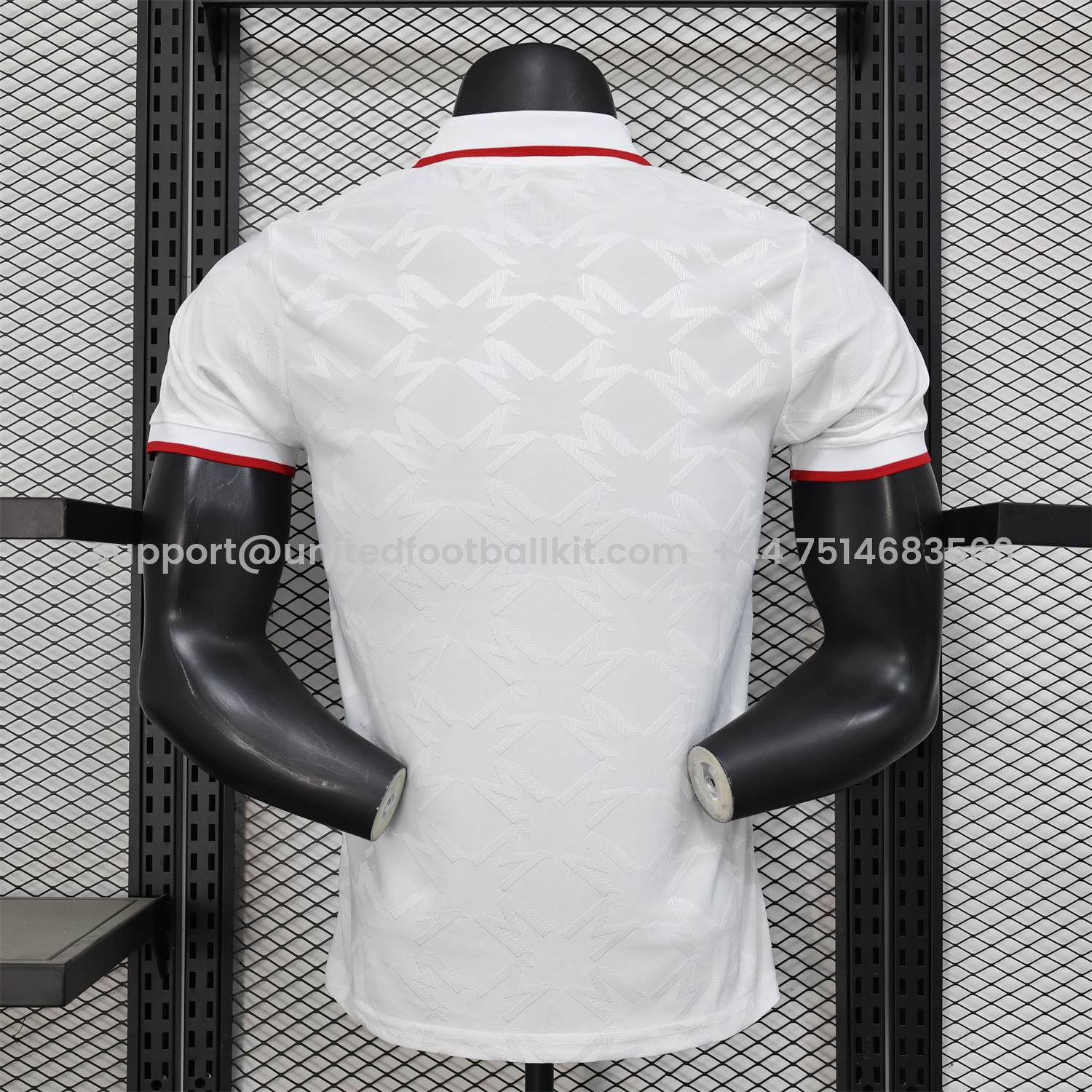 Unitedfootballkit.com | Manchester United 24-25 White POLO Jersey - Player Version -Customize Name, Number and Patch | Worldwide Shipping