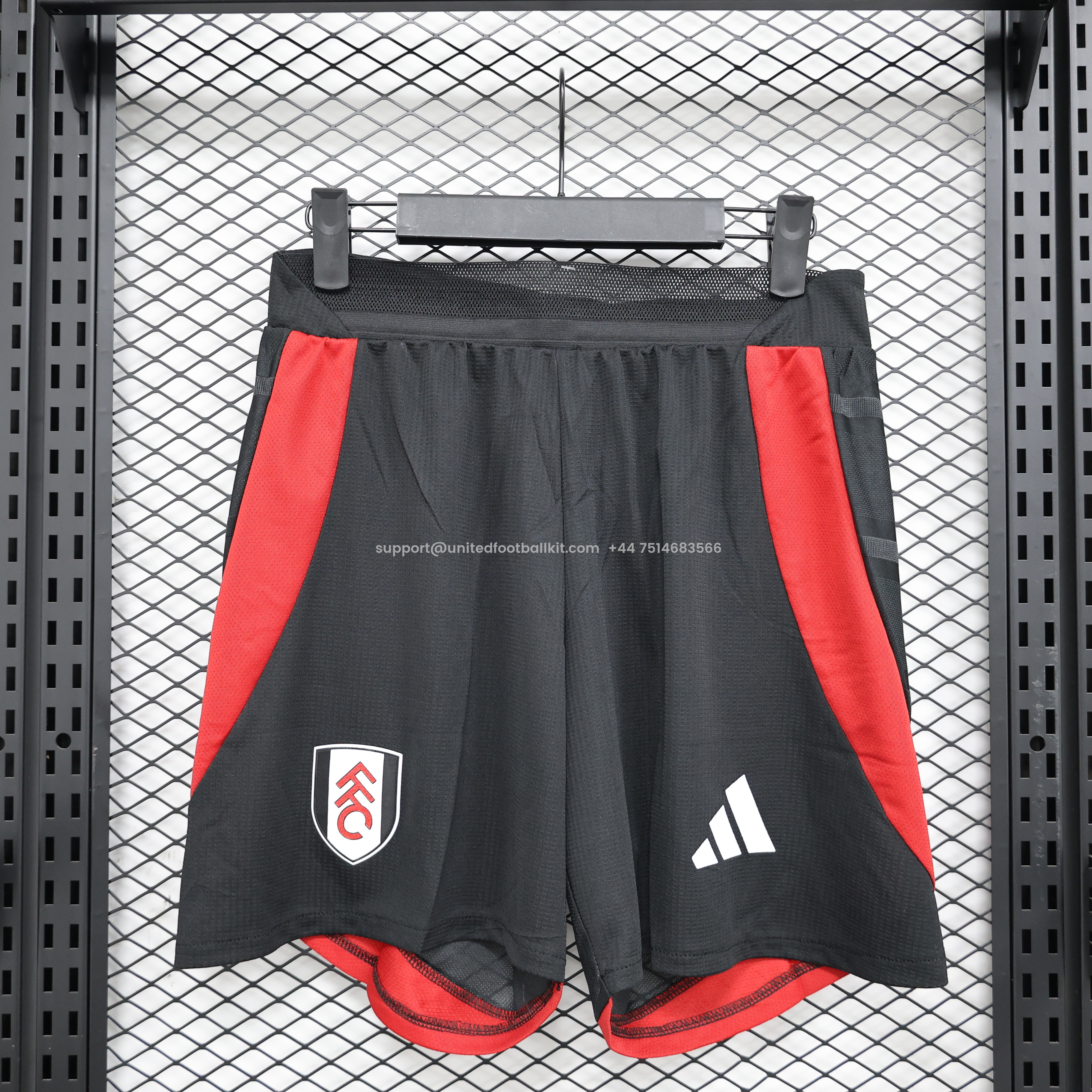 Unitedfootballkit.com | Fulham 24-25 Home Shorts - Player Version -Customize Name, Number and Patch | Worldwide Shipping