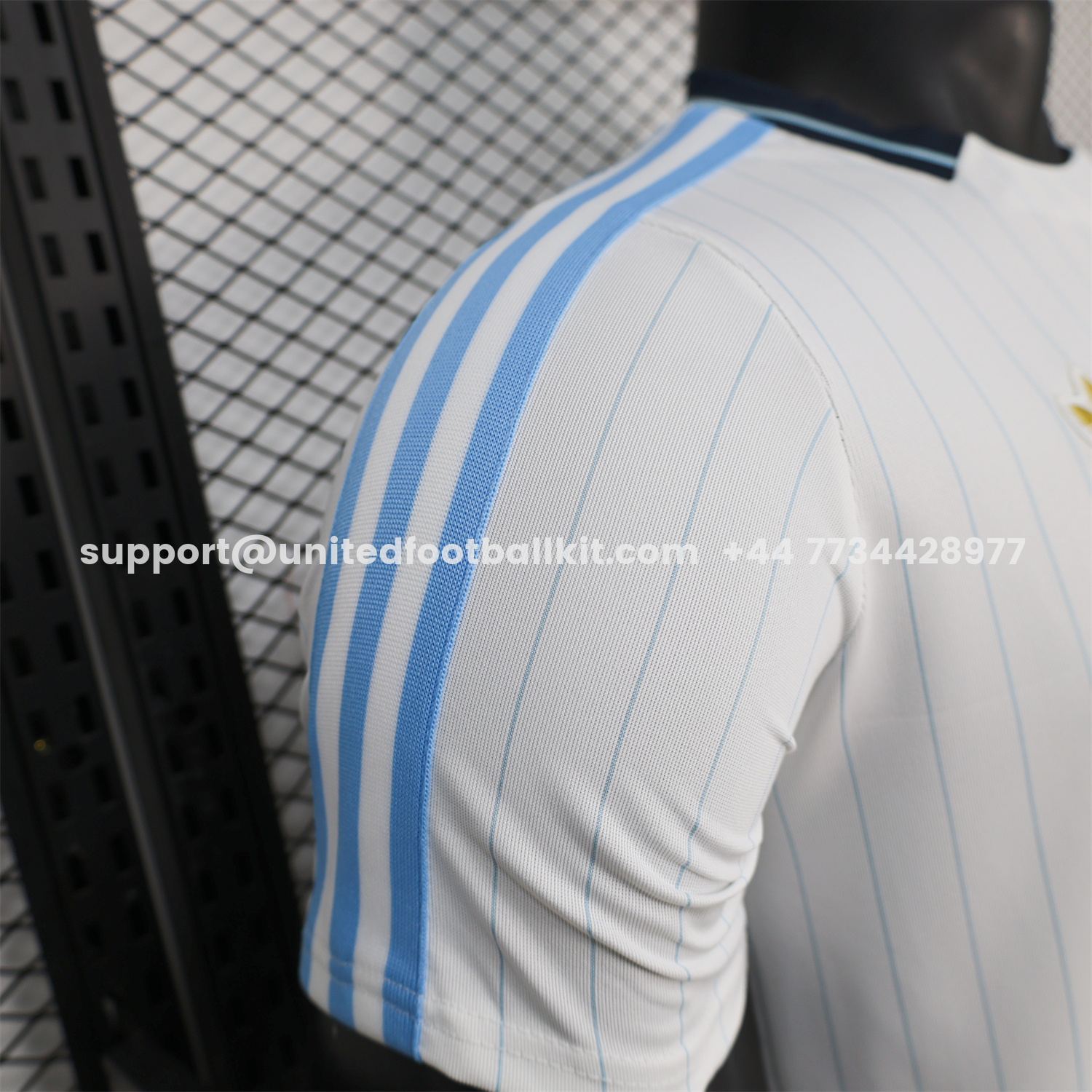 Unitedfootballkit.com | Argentina 2026 Terrace Icon Retro Casual Style White Jersey - Player Version -Customize Name, Number and Patch | Worldwide Shipping