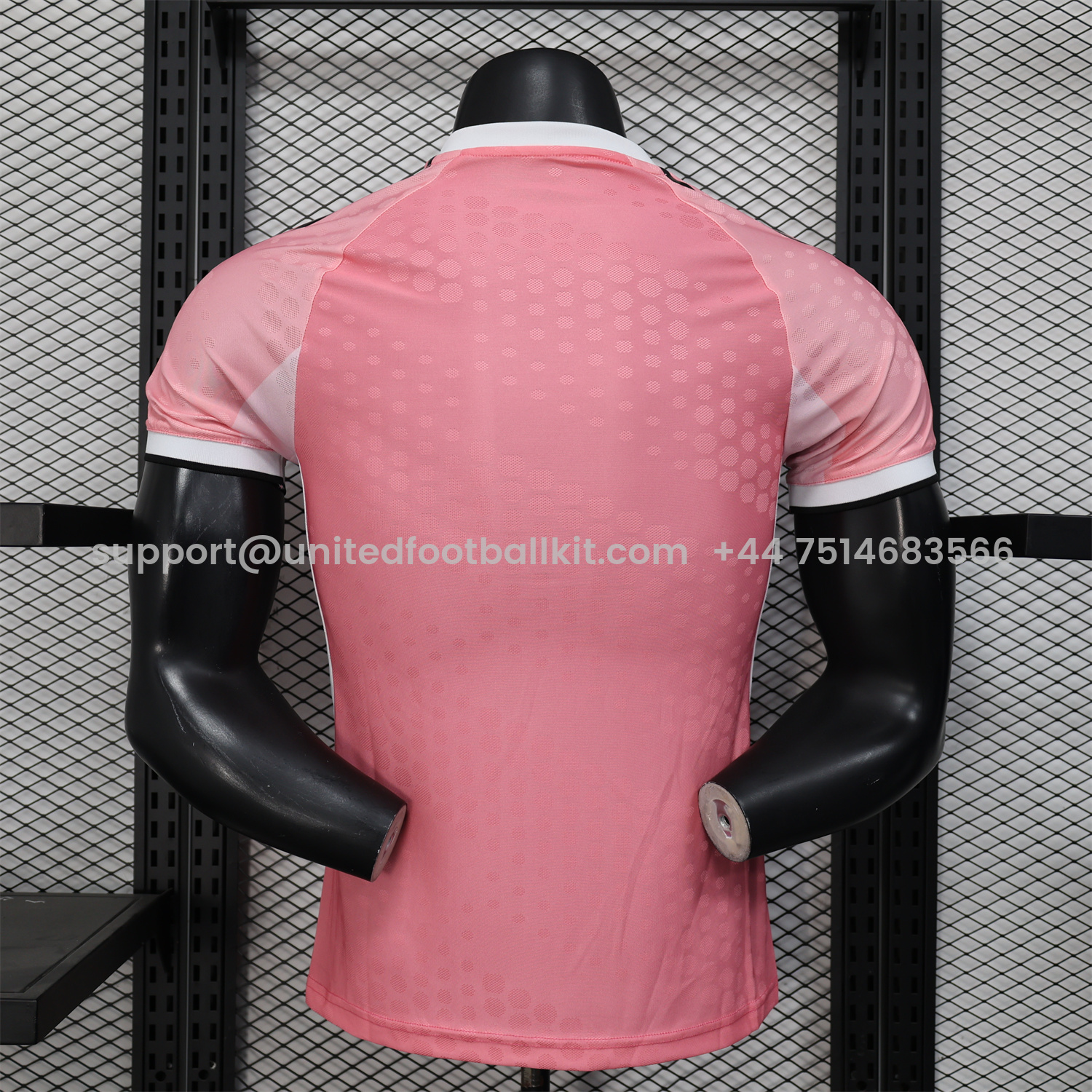 Unitedfootballkit.com | INT M.A.M 25-26 Pink Stripes and Leaves Pattern Special Jersey - Player Version -Customize Name, Number and Patch | Worldwide Shipping