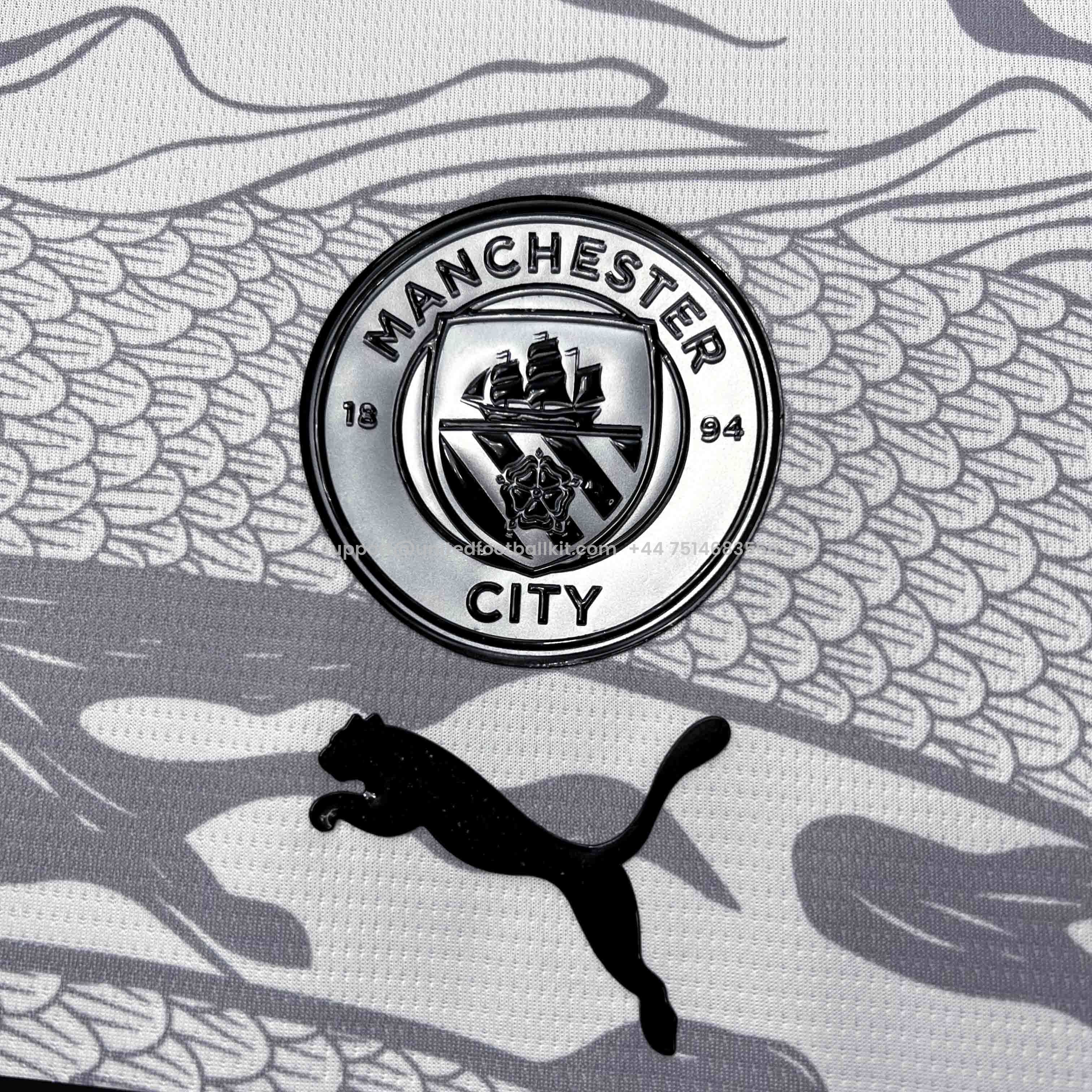 Unitedfootballkit.com | Manchester City 2024 Year of the Dragon Pre-match Jersey - Fans Version -Customize Name, Number and Patch | Worldwide Shipping