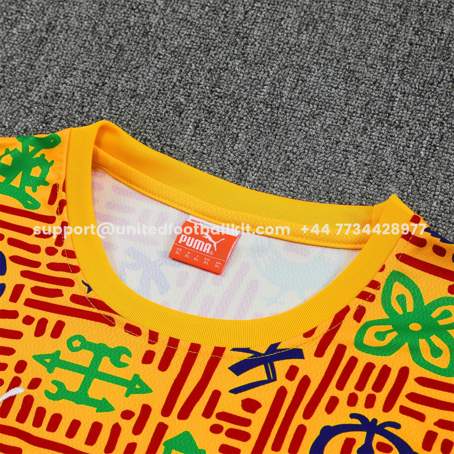 Unitedfootballkit.com | Ghana 2026 Vest Training Set - Yellow Vest and Shorts -Customize Name, Number and Patch | Worldwide Shipping