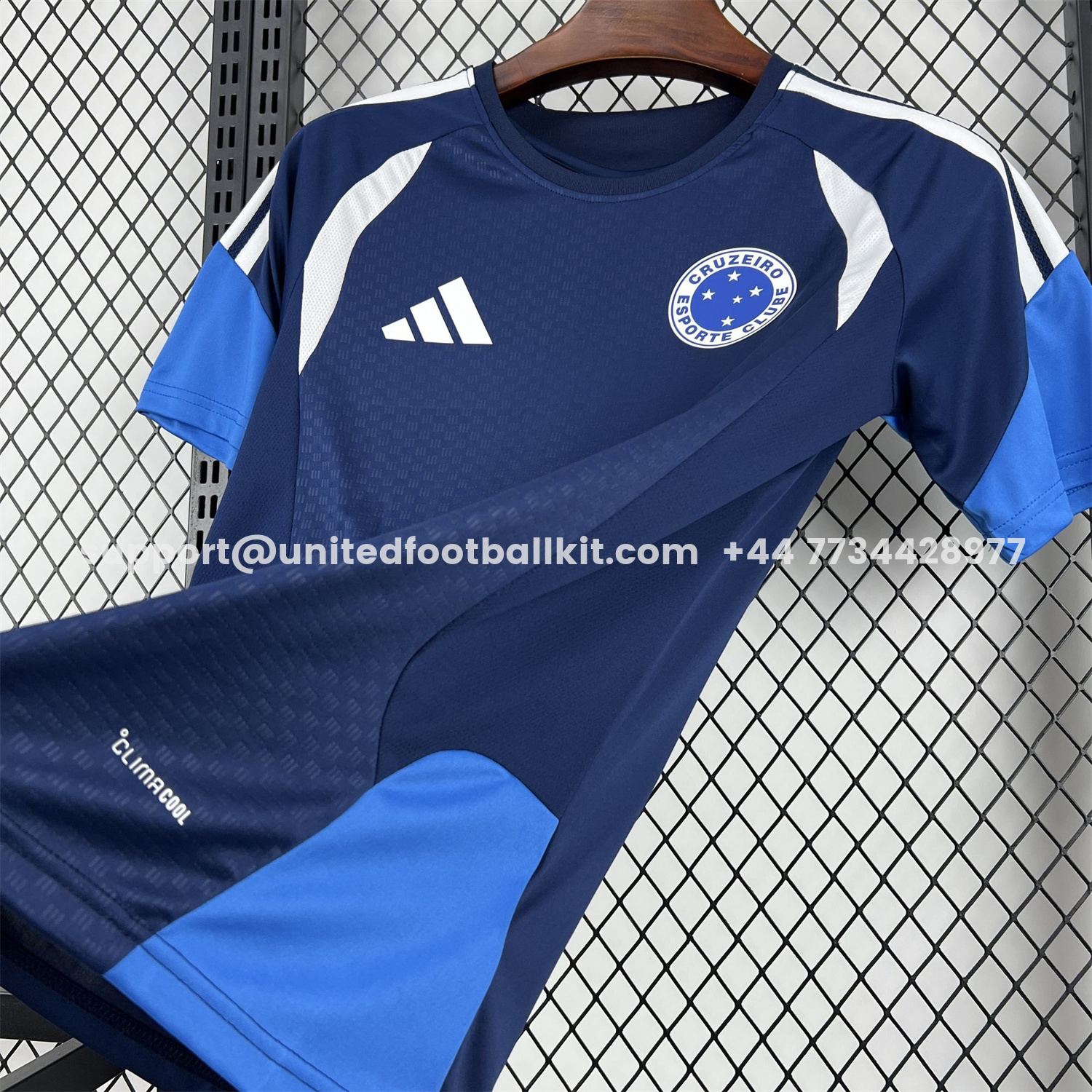 Unitedfootballkit.com | Cruzeiro 25-26 Pre-Match Dark Blue Jersey - Fans Version -Customize Name, Number and Patch | Worldwide Shipping