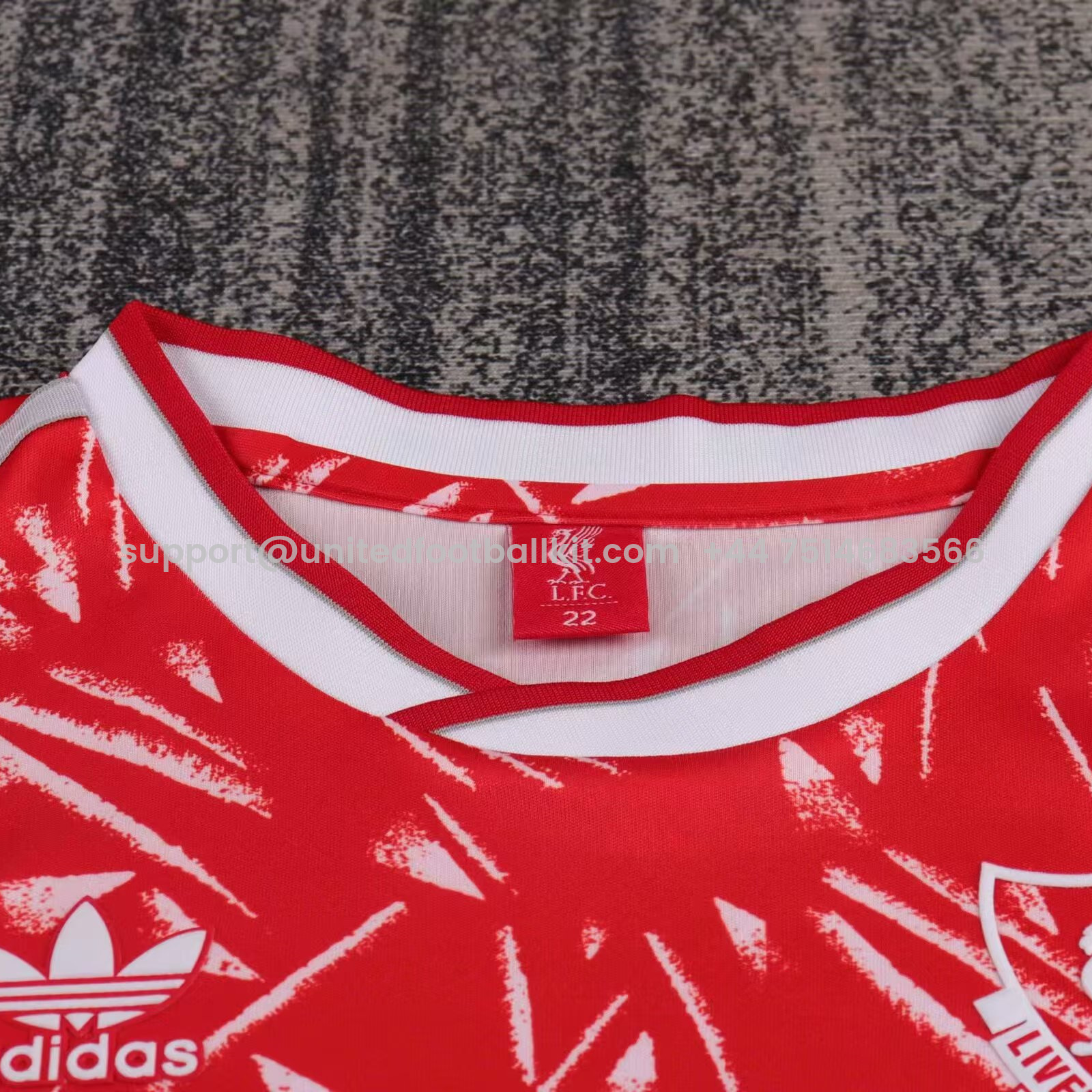 Unitedfootballkit.com | Retro Liver.pool 1989-91 Home Kids Kit -Customize Name, Number and Patch | Worldwide Shipping