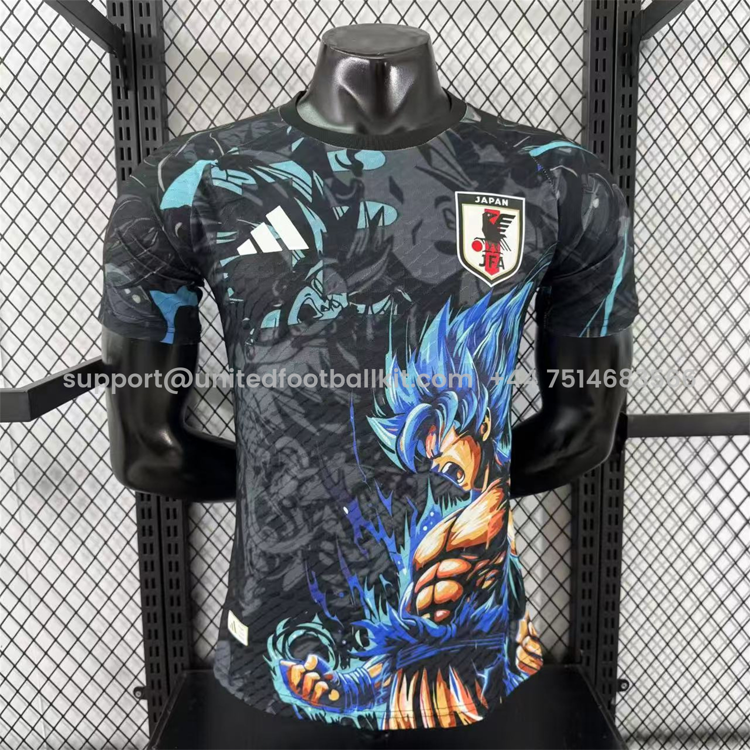 Unitedfootballkit.com | Japan 25-26 Blue Hair Bejita Black Special Edition Jersey - Player Version -Customize Name, Number and Patch | Worldwide Shipping