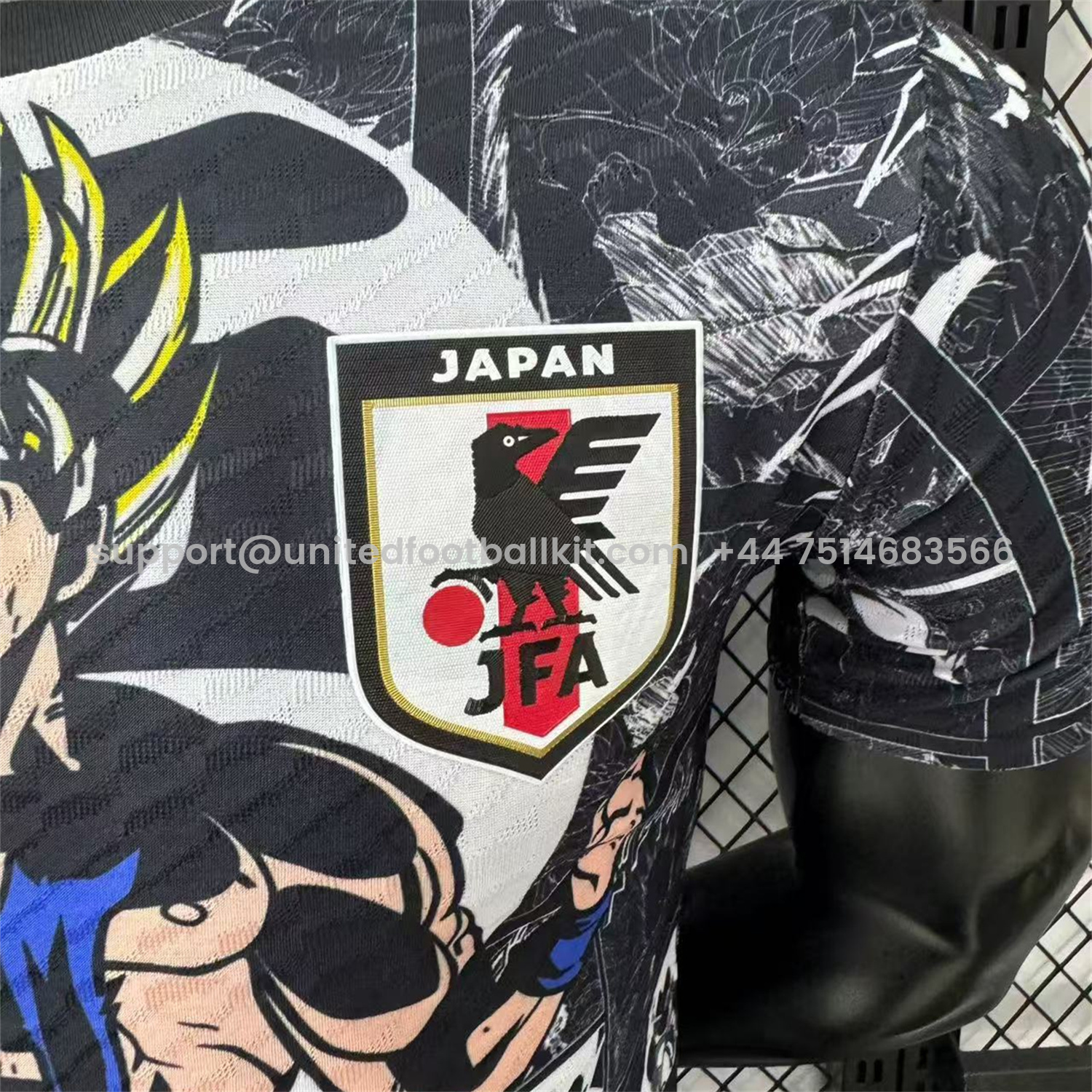 Unitedfootballkit.com | Japan 25-26 Muscle Saiyan Black Special Jersey - Player Version -Customize Name, Number and Patch | Worldwide Shipping