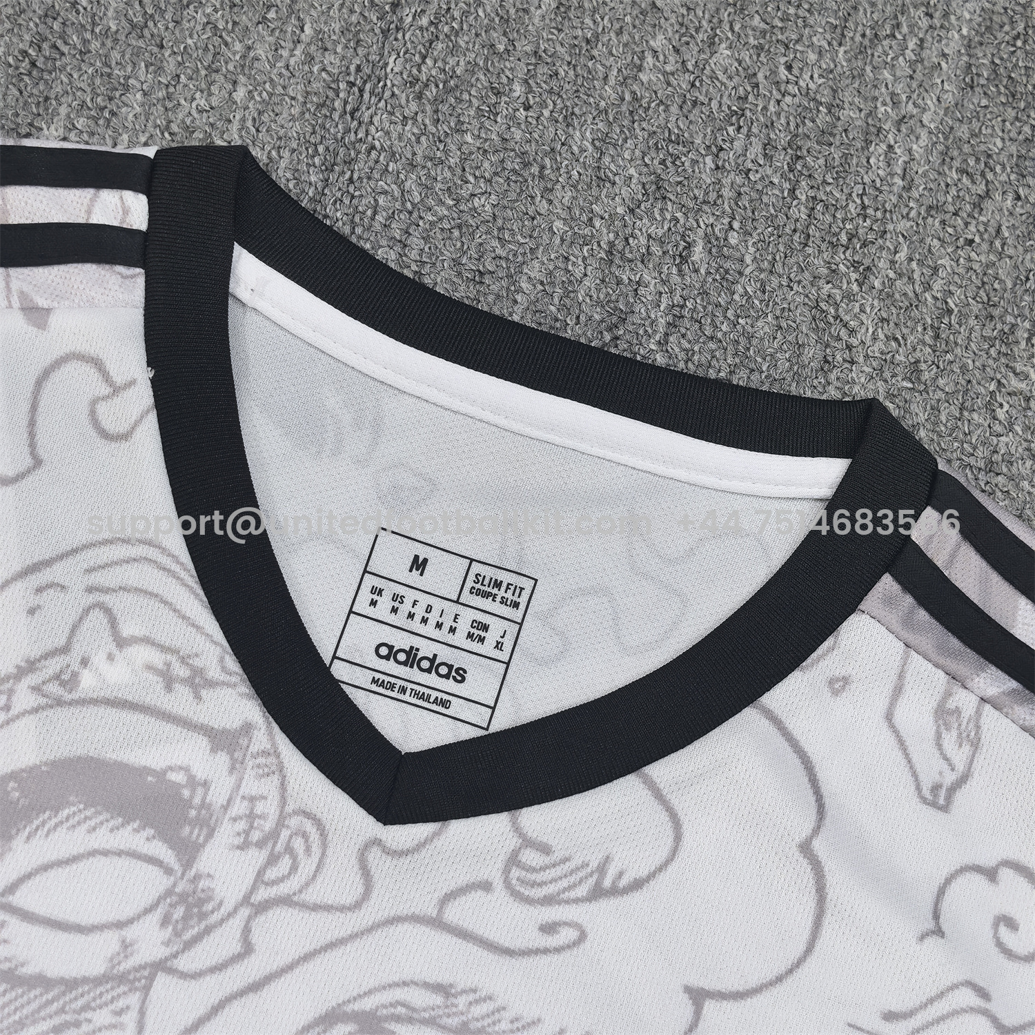 Unitedfootballkit.com | Japan 25-26 One Piece Gear 5 White Jersey - Fans Version -Customize Name, Number and Patch | Worldwide Shipping