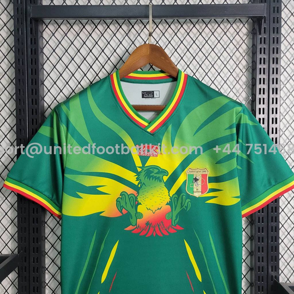 Unitedfootballkit.com | Mali 2024 Africa Cup Away Stadium Jersey - Fans Version -Customize Name, Number and Patch | Worldwide Shipping