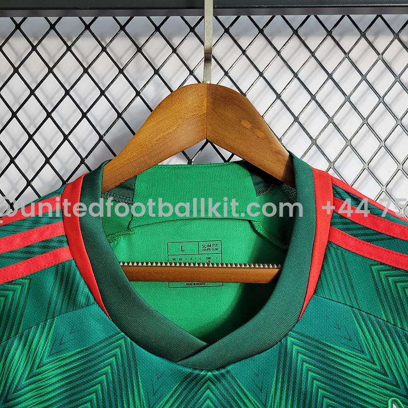 Unitedfootballkit.com | Mexico 22-23 Home Stadium Jersey - Fans Version -Customize Name, Number and Patch | Worldwide Shipping