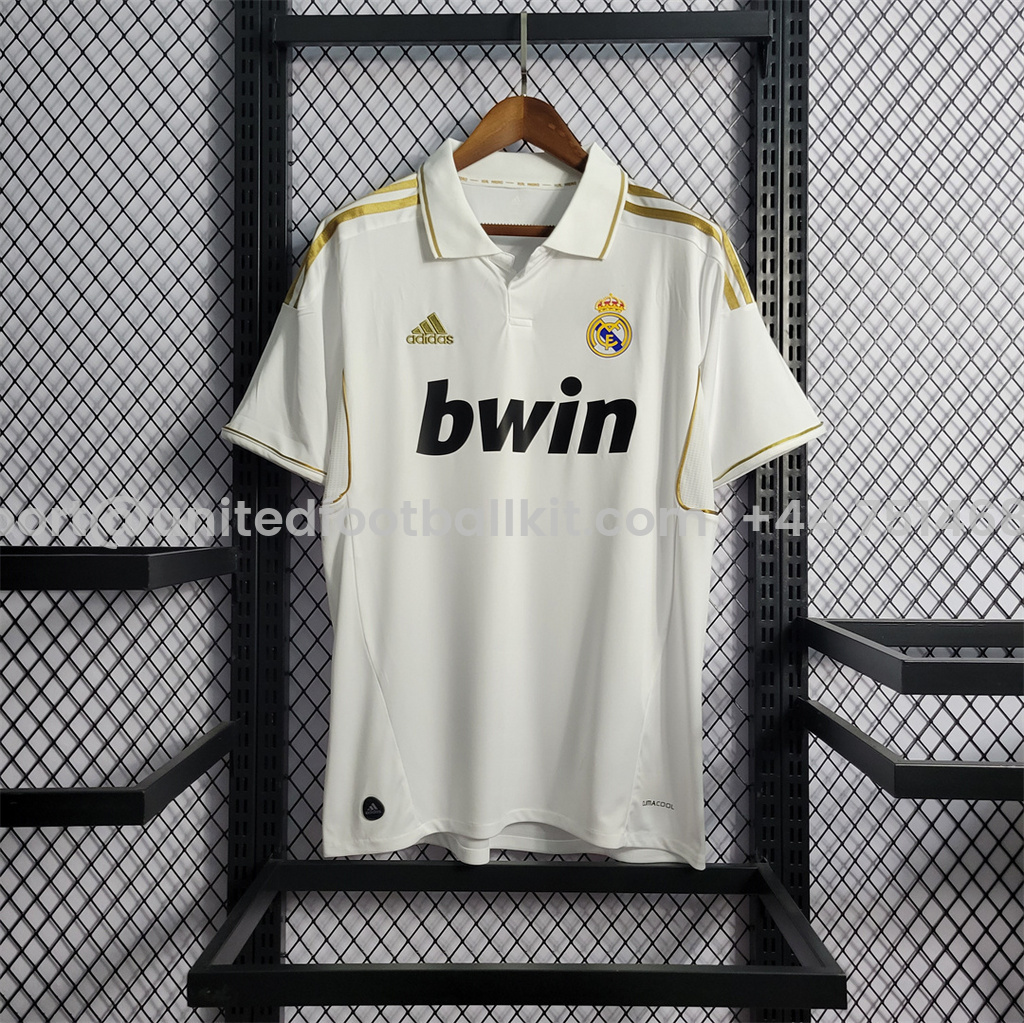 Unitedfootballkit.com | Retro Real Madrid 11-12 Home Stadium Jersey -Customize Name, Number and Patch | Worldwide Shipping