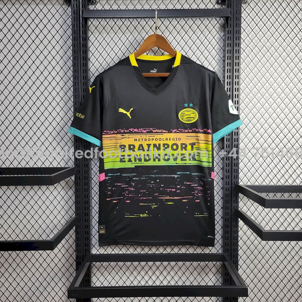 Unitedfootballkit.com | PSV Eindhoven 24-25 Away Jersey - Fans Version -Customize Name, Number and Patch | Worldwide Shipping