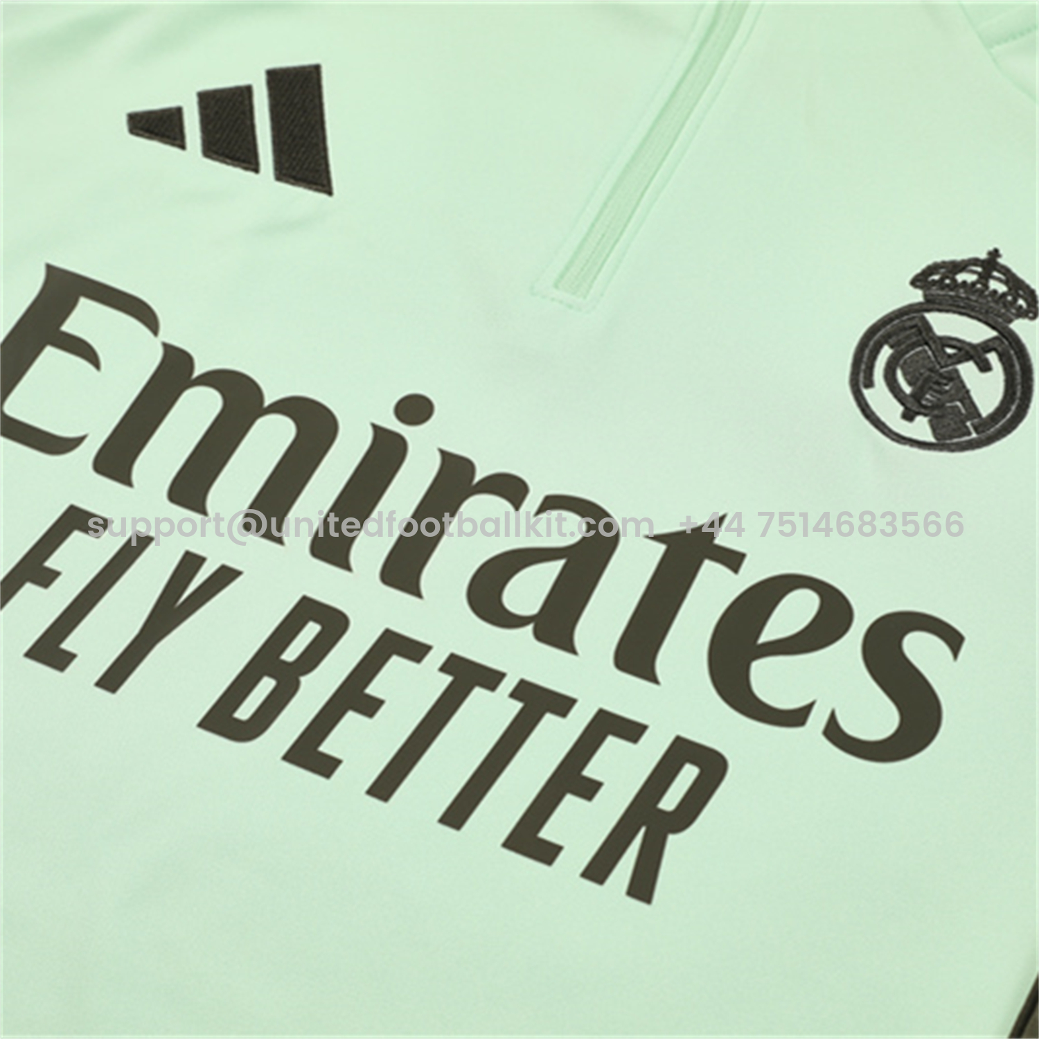 Unitedfootballkit.com | Real Madrid 25-26 Long Sleeve Training Set - Light Green Top & Army Green Pants -Customize Name, Number and Patch | Worldwide Shipping