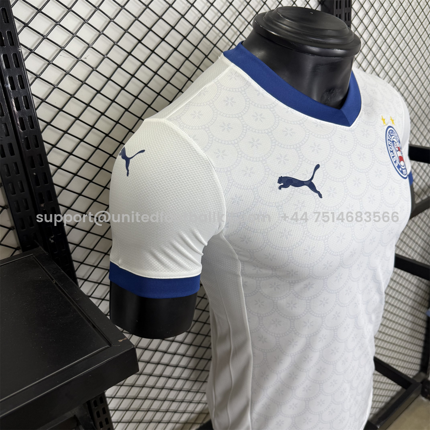 Unitedfootballkit.com | Bahia 25-26 Home Unsponsored Jersey - Player Version -Customize Name, Number and Patch | Worldwide Shipping