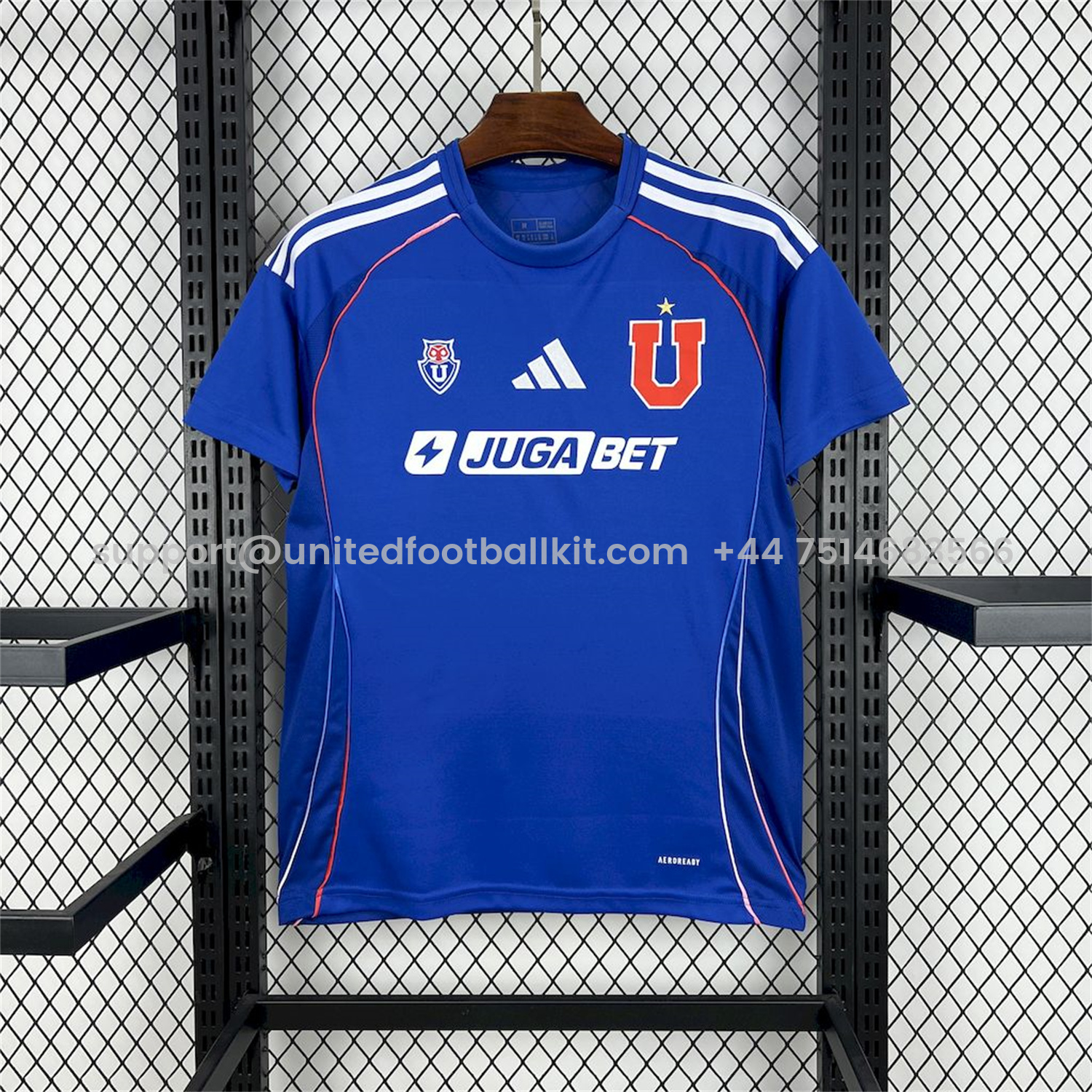 Unitedfootballkit.com | Universidad de Chile 25-26 Home Jersey - Fans Version -Customize Name, Number and Patch | Worldwide Shipping