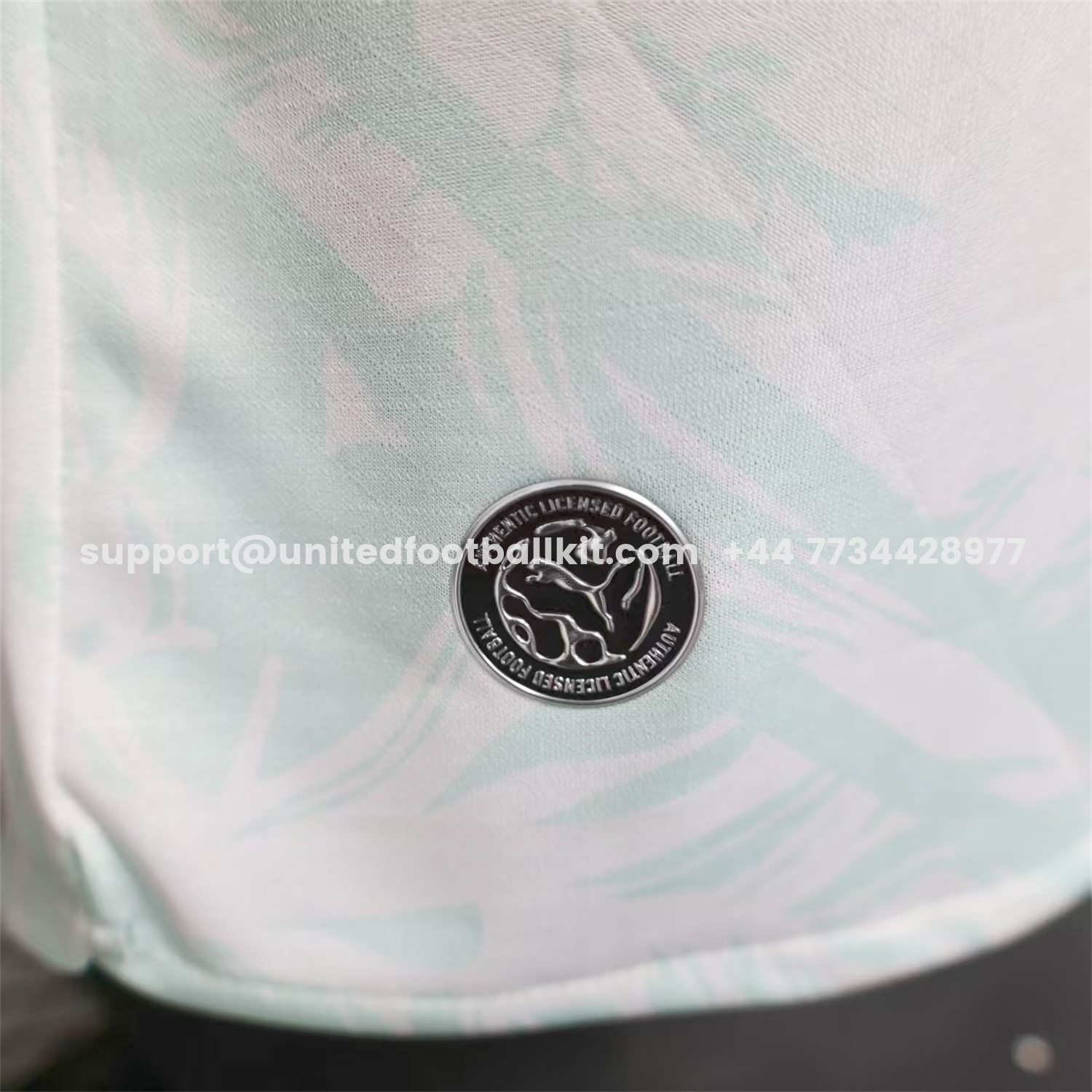 Unitedfootballkit.com | Portugal 2026 Away White And Cyan Long Sleeves Jersey - Player Version -Customize Name, Number and Patch | Worldwide Shipping