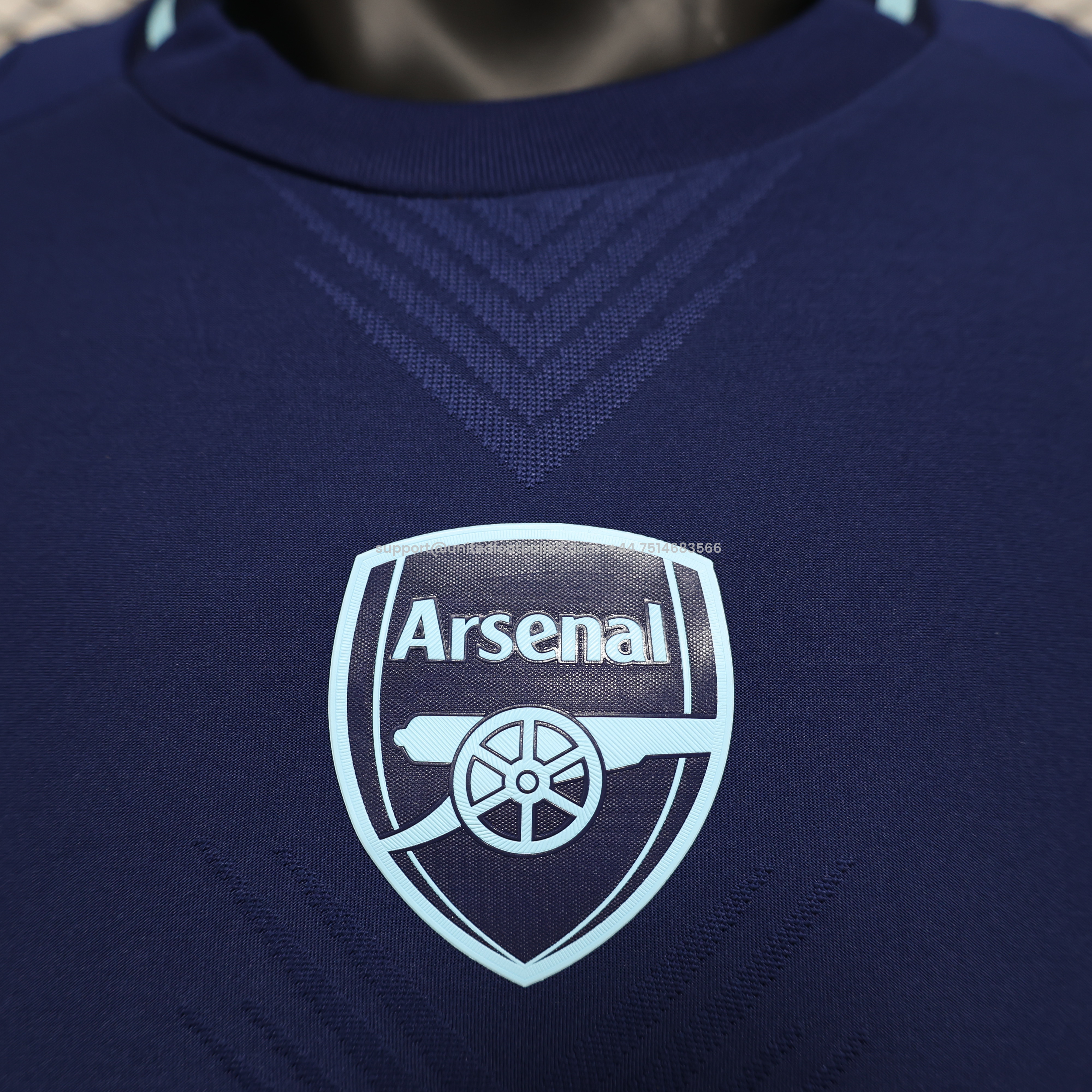 Unitedfootballkit.com | Arsenal 24-25 Blue Pre-match Training Jersey - Player Version -Customize Name, Number and Patch | Worldwide Shipping