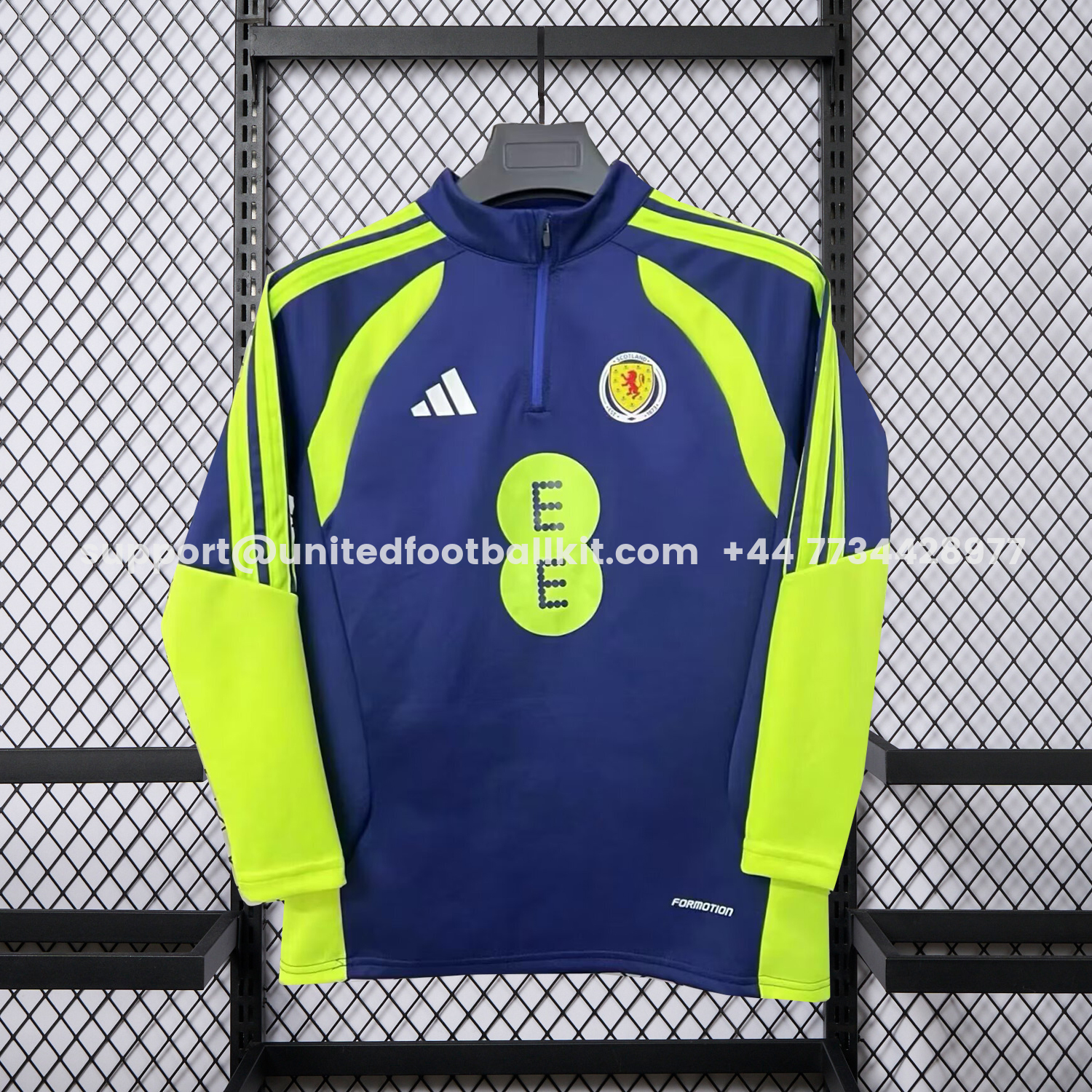 Unitedfootballkit.com | S-c-o.t l.a-n.d 2026 Blue And Green Unisex Pullover Hoodie -Customize Name, Number and Patch | Worldwide Shipping