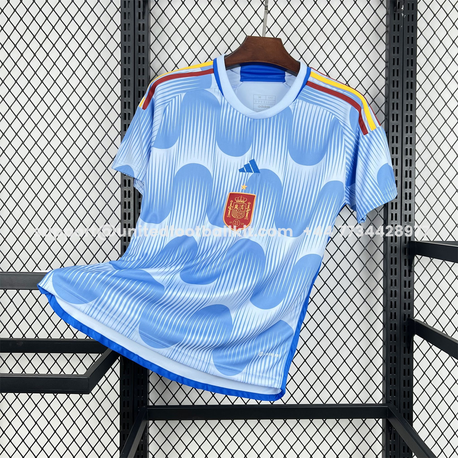 Unitedfootballkit.com | Retro Spain 2022 Away Jersey - Fans Version -Customize Name, Number and Patch | Worldwide Shipping