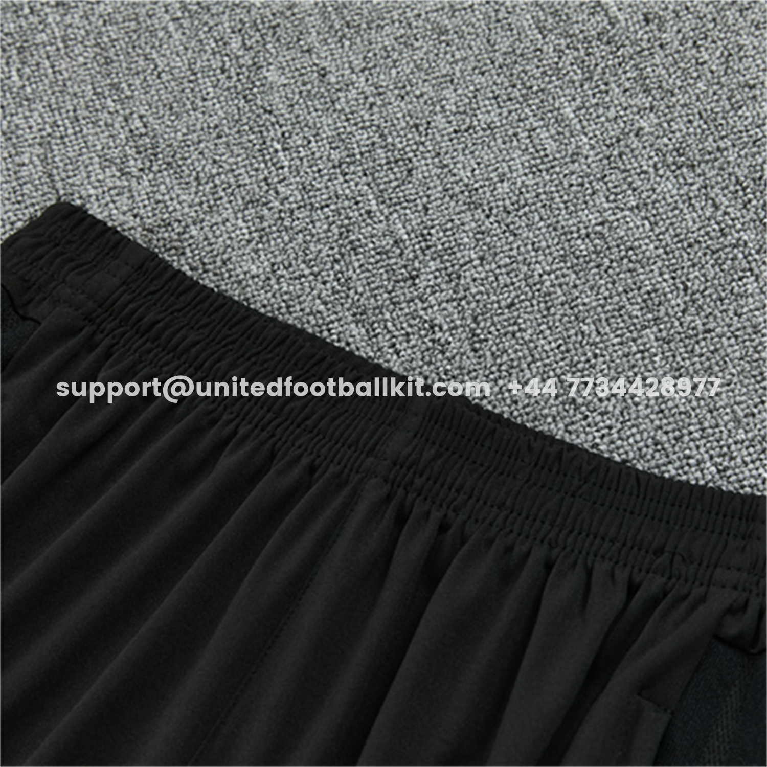 Unitedfootballkit.com | Real Madrid 26-27 Kids Long Sleeves Training Set - Pure Black Top And Pants -Customize Name, Number and Patch | Worldwide Shipping