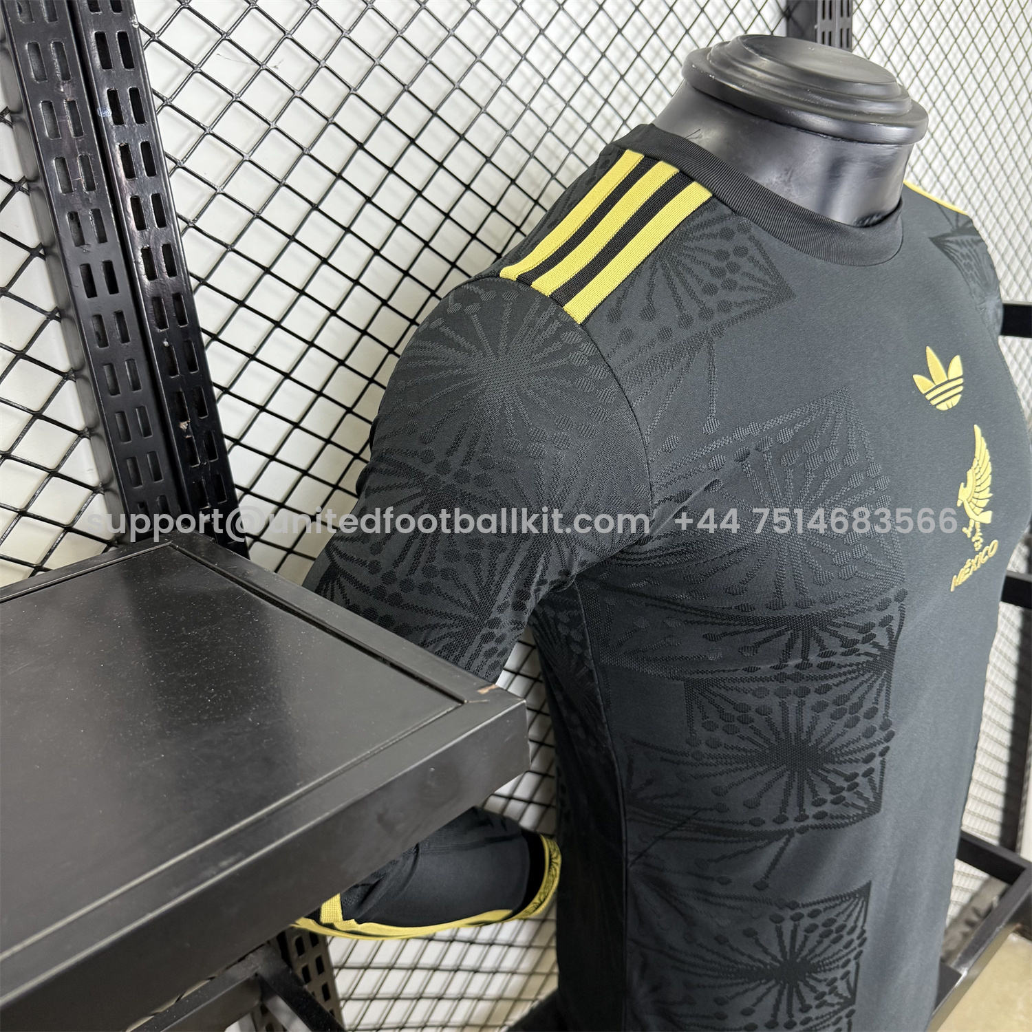 Unitedfootballkit.com | Mexico 2025 Gold Cup Black Long Sleeves Jersey - Player Version -Customize Name, Number and Patch | Worldwide Shipping