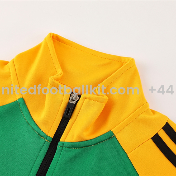 Unitedfootballkit.com | Arsenal 24-25 Jacket Training Tracksuit - Green Top and Black Pants -Customize Name, Number and Patch | Worldwide Shipping