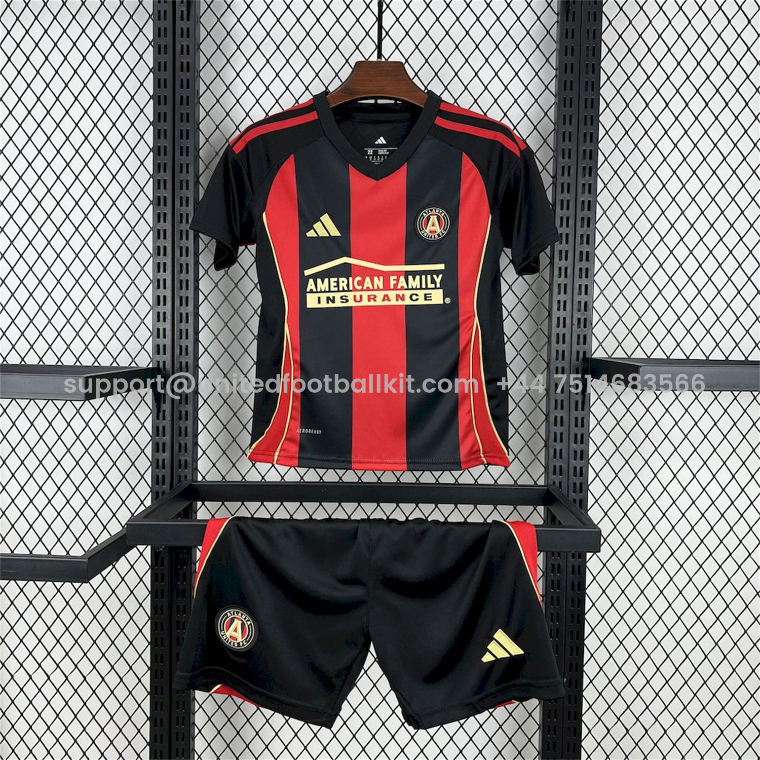 Unitedfootballkit.com | Atlanta United 25-26 Home Kids Kit -Customize Name, Number and Patch | Worldwide Shipping