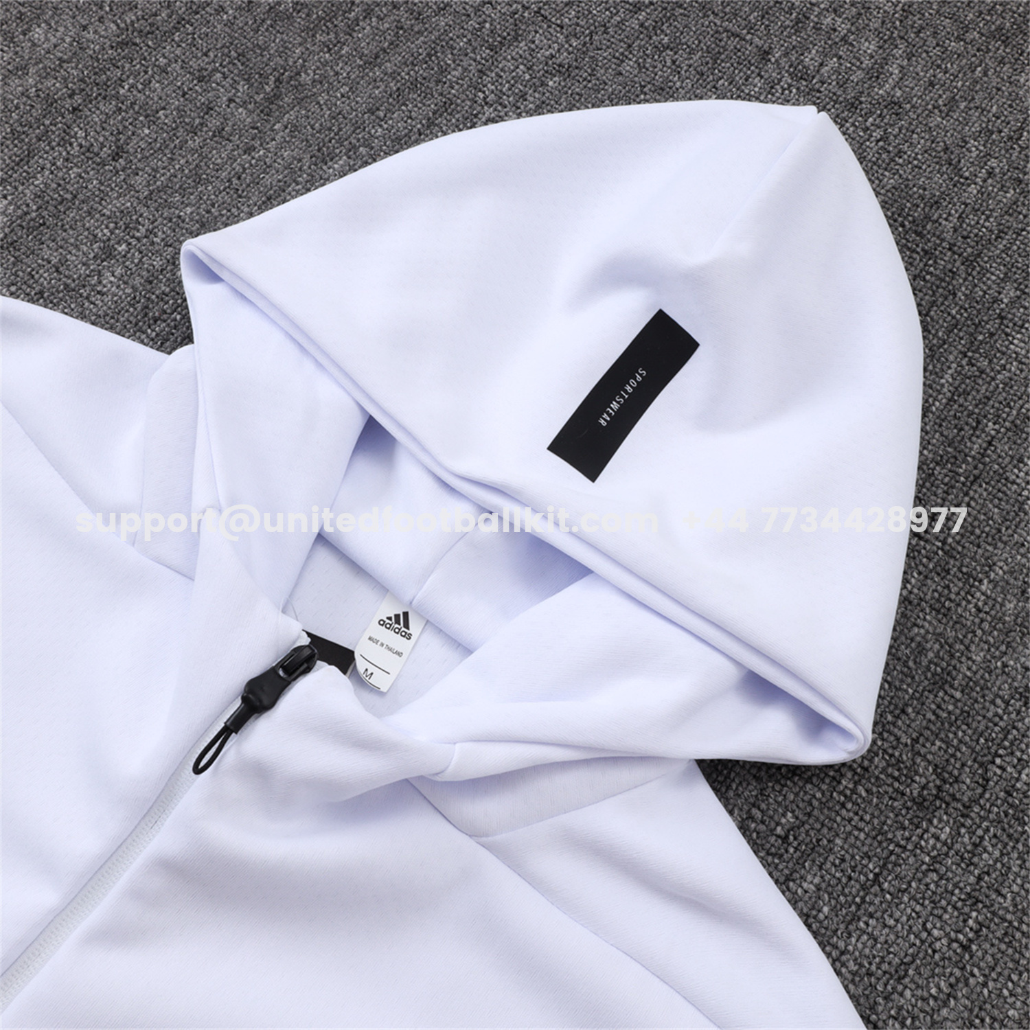 Unitedfootballkit.com | Ajax 25-26 Training Hoodie Set - White Hoodie and White Pants -Customize Name, Number and Patch | Worldwide Shipping