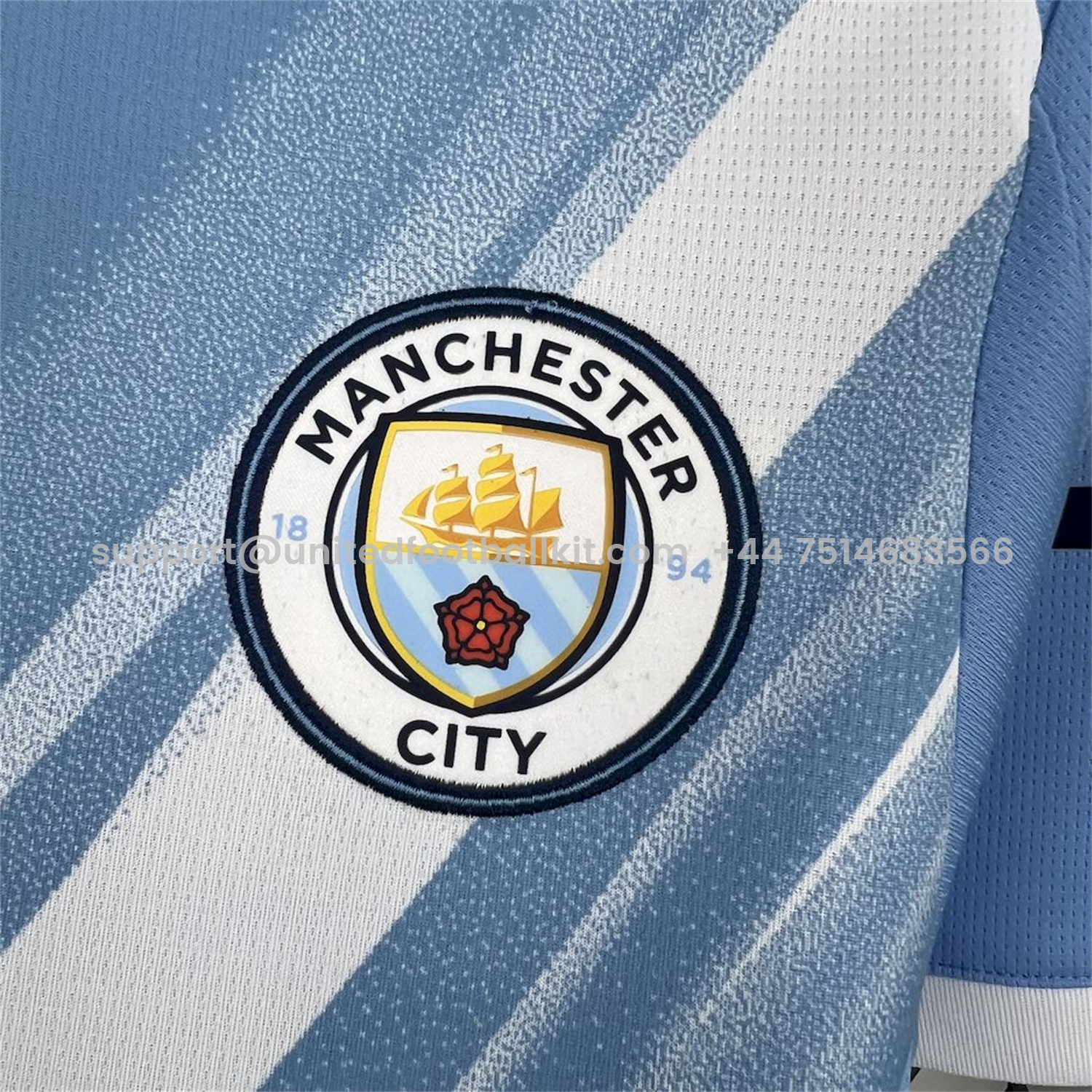 Unitedfootballkit.com | Manchester City 25-26 Home Jersey - Fans Version -Customize Name, Number and Patch | Worldwide Shipping