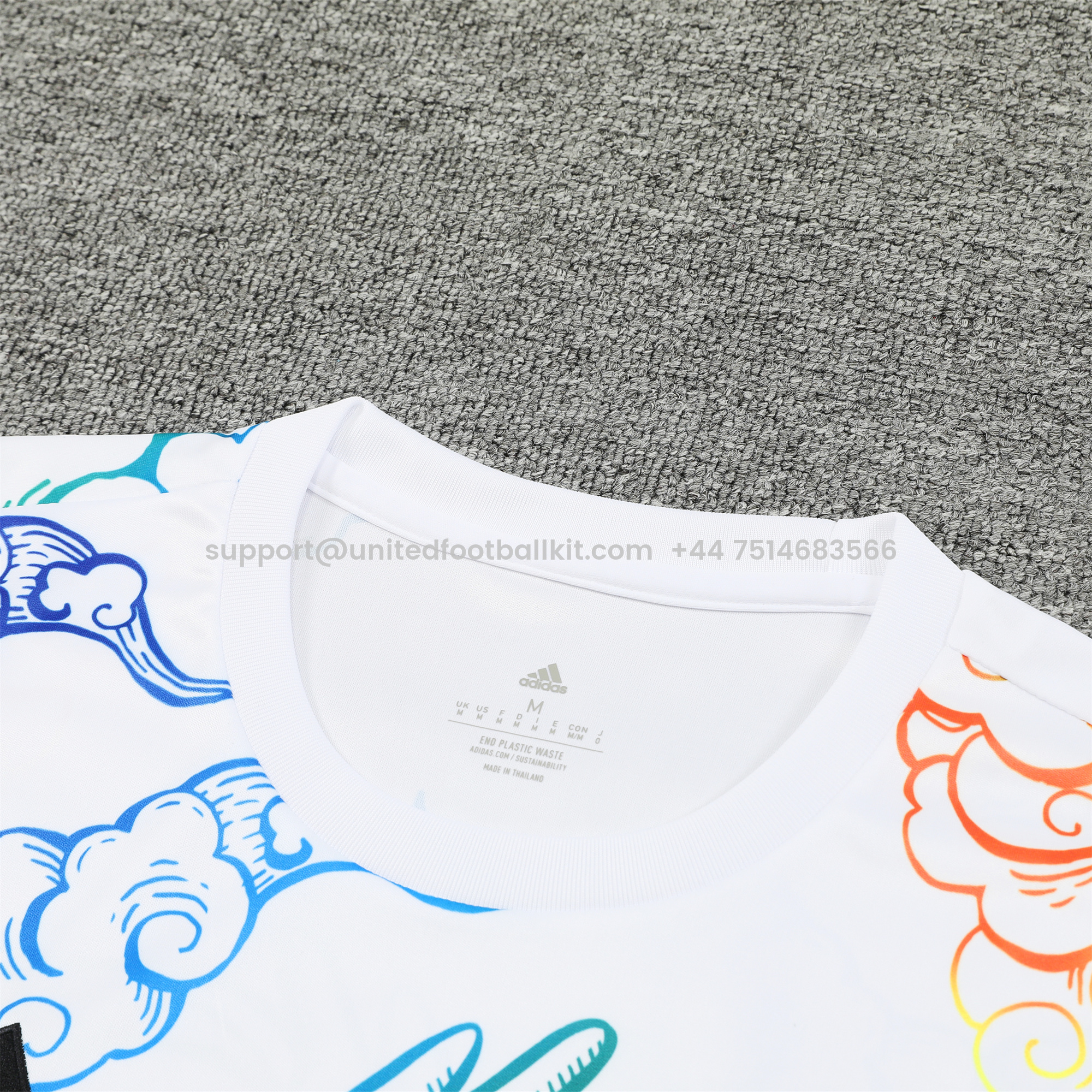 Unitedfootballkit.com | Real Madrid 24-25 Vest Training Set - White Dragon -Customize Name, Number and Patch | Worldwide Shipping