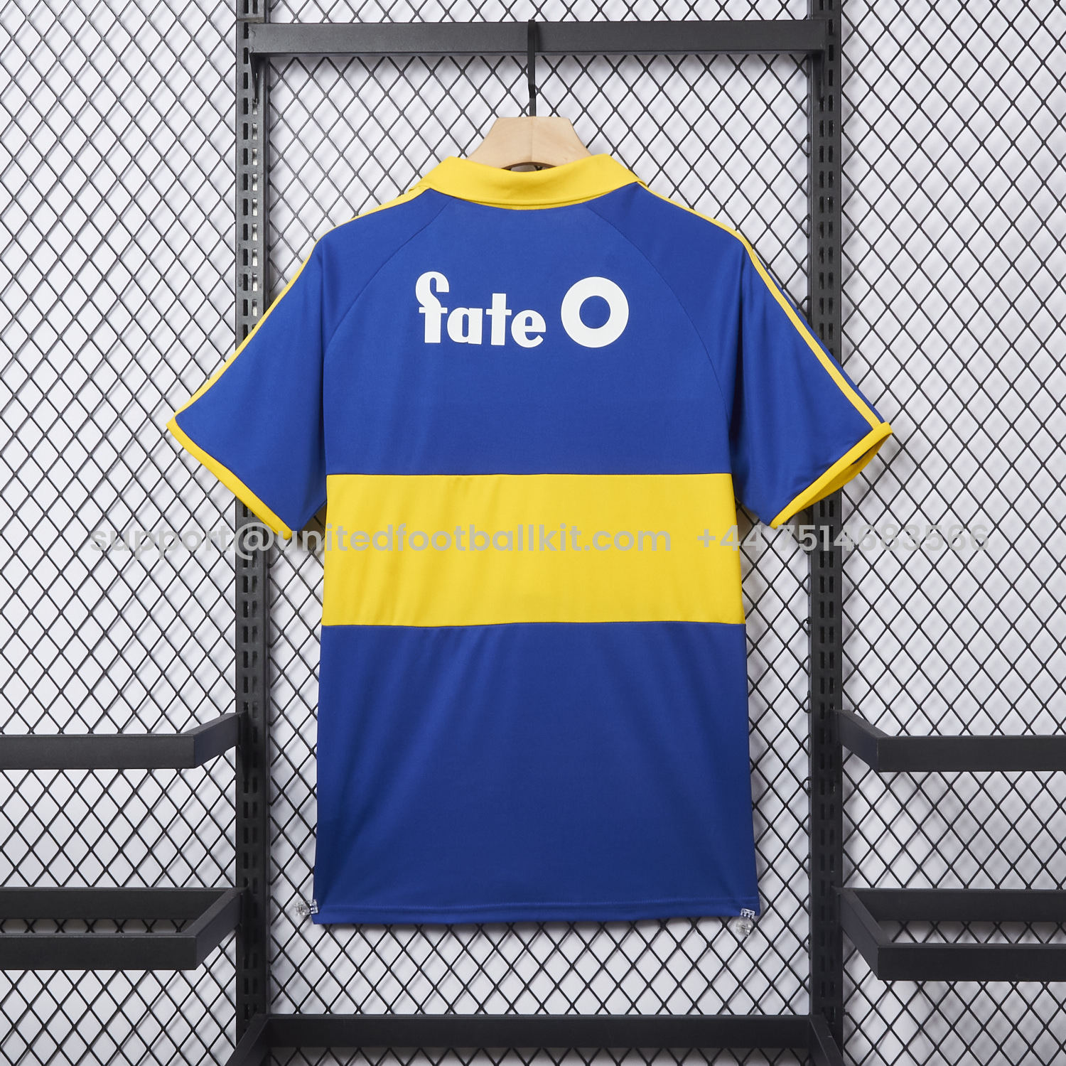 Unitedfootballkit.com | Retro Boca Juniors 1986-88 Home Jersey -Customize Name, Number and Patch | Worldwide Shipping