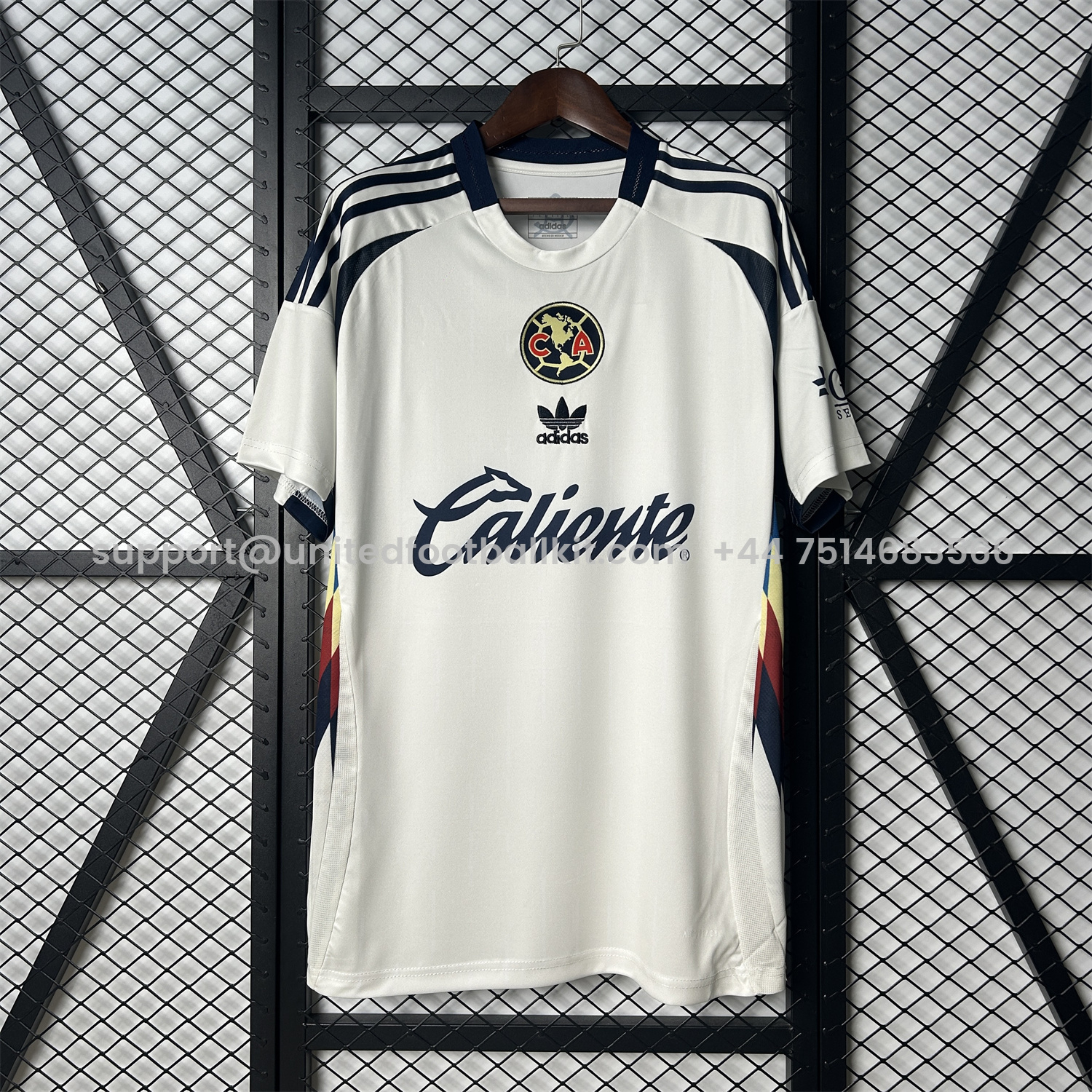 Unitedfootballkit.com | Club América 25-26 White Throwback Trefoil Special Edition Jersey - Fans Version -Customize Name, Number and Patch | Worldwide Shipping