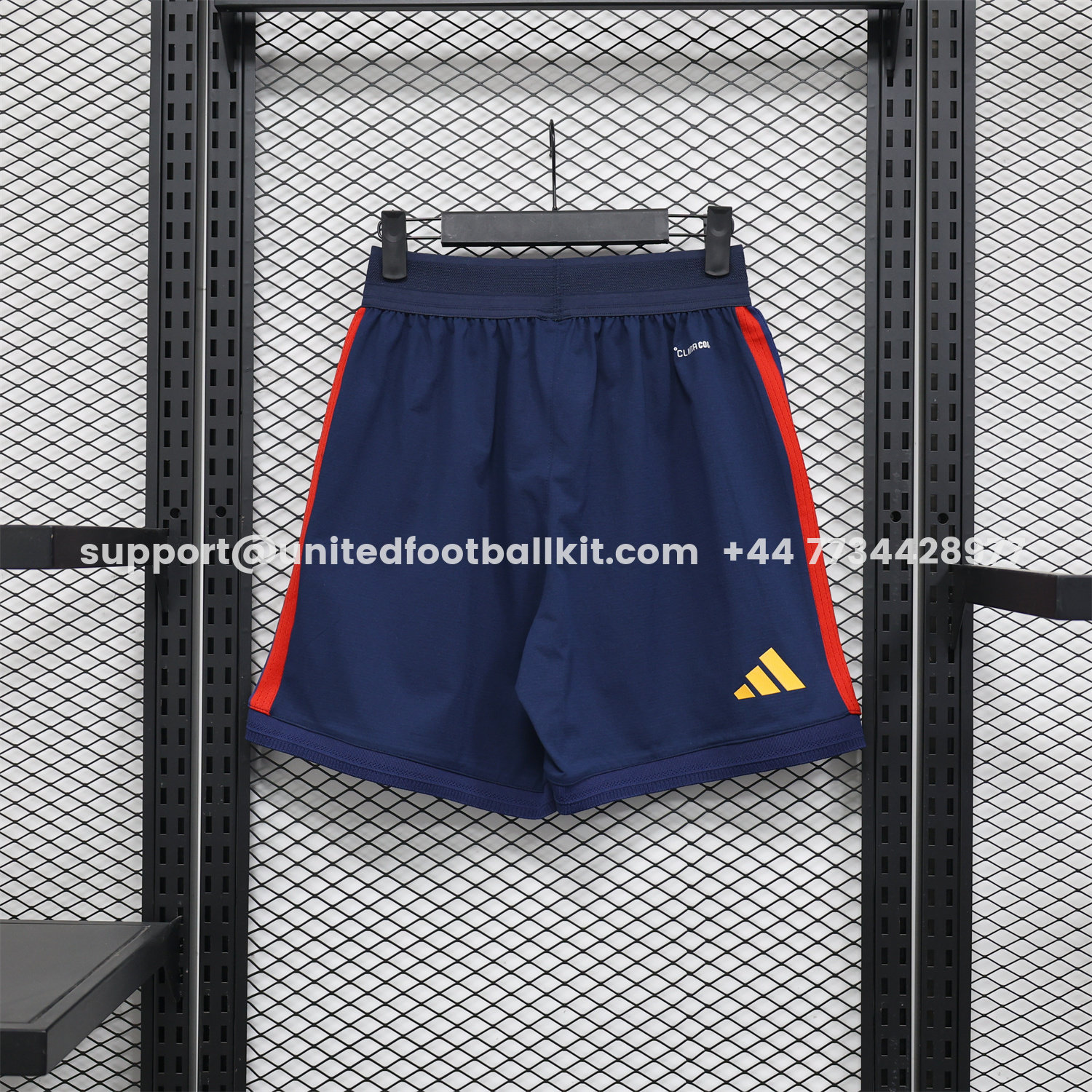 Unitedfootballkit.com | Spain 2026 Home Dark Blue Shorts - Player Version -Customize Name, Number and Patch | Worldwide Shipping