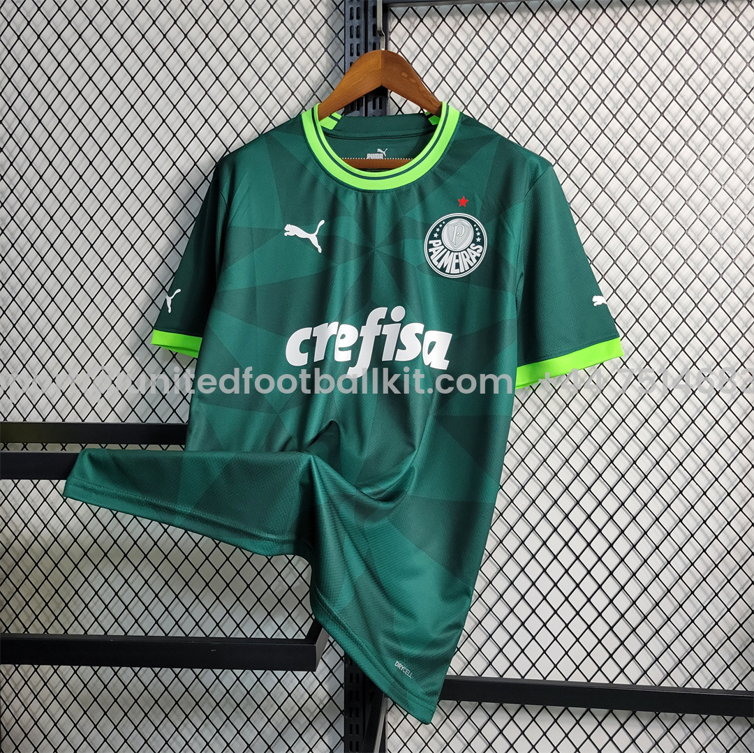 Unitedfootballkit.com | Palmeiras 2023 Home Stadium Jersey - Fans Version -Customize Name, Number and Patch | Worldwide Shipping