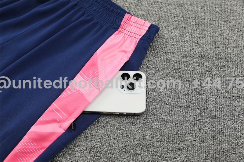 Unitedfootballkit.com | Real Madrid 24-25 Long Sleeve Training Set - Blue Dragon -Customize Name, Number and Patch | Worldwide Shipping