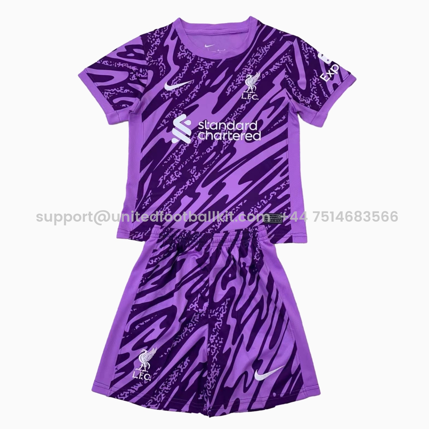 Unitedfootballkit.com | Liver.pool 24-25 Purple Goalkeeper Men's Adult Jersey Set - Fans Version -Customize Name, Number and Patch | Worldwide Shipping