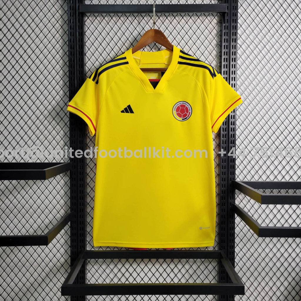 Unitedfootballkit.com | Colombia 2022 Home Stadium Jersey - Fans Version -Customize Name, Number and Patch | Worldwide Shipping