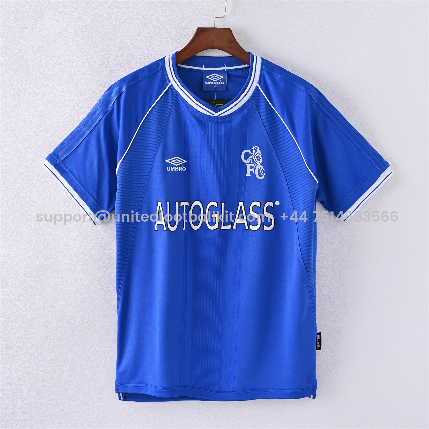Unitedfootballkit.com | Retro C.H.E.L.S.E.A 1999-01 Home Stadium Jersey -Customize Name, Number and Patch | Worldwide Shipping
